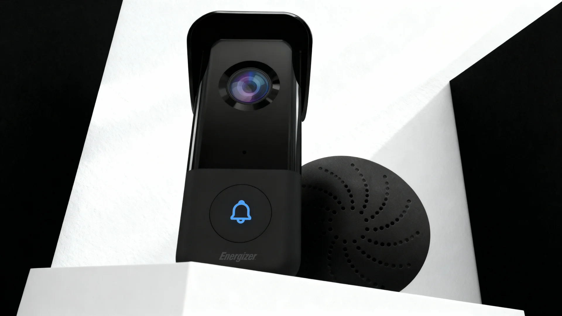 Energizer Connect Smart 5GHz Wi-Fi 2K QHD Wired Video Doorbell with True Color Night Vision and Wireless Chime in Black hero video