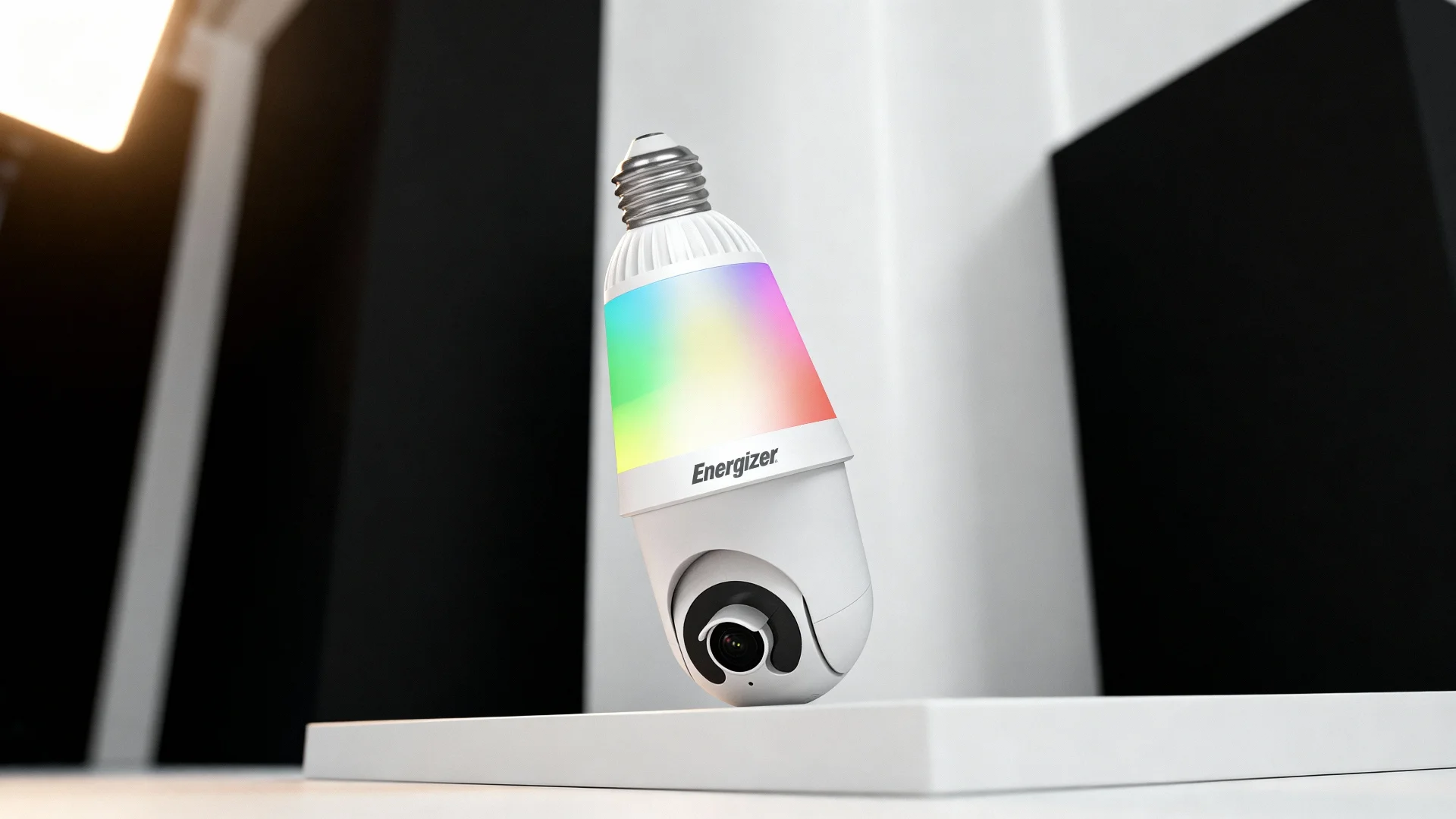Smart 5GHz 1000 Lumens RGB-MWT Light Bulb Socket Cam with Auto Motion Tracking hero video