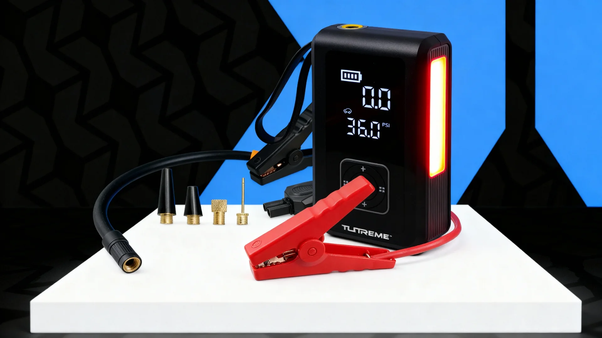 Xtreme 4-in-1 Jump Starter with Air Compressor, 1000 Peak Amps Car Battery Booster, 150 PSI Tire Inflator, 8000mAh Portable Power Bank, LED Flashlight