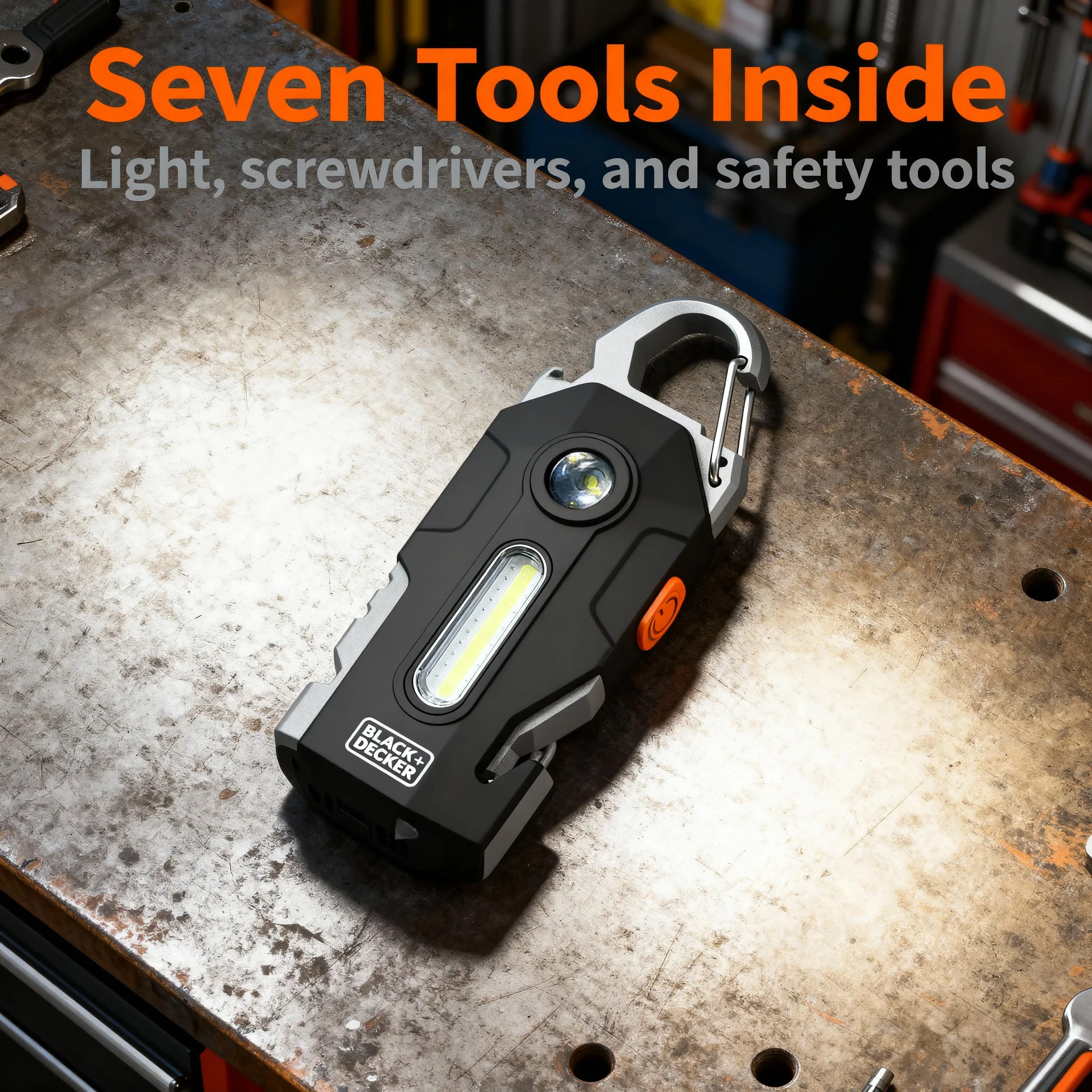 COB Mini Light & Emergency Automotive Multitool - Scene 6