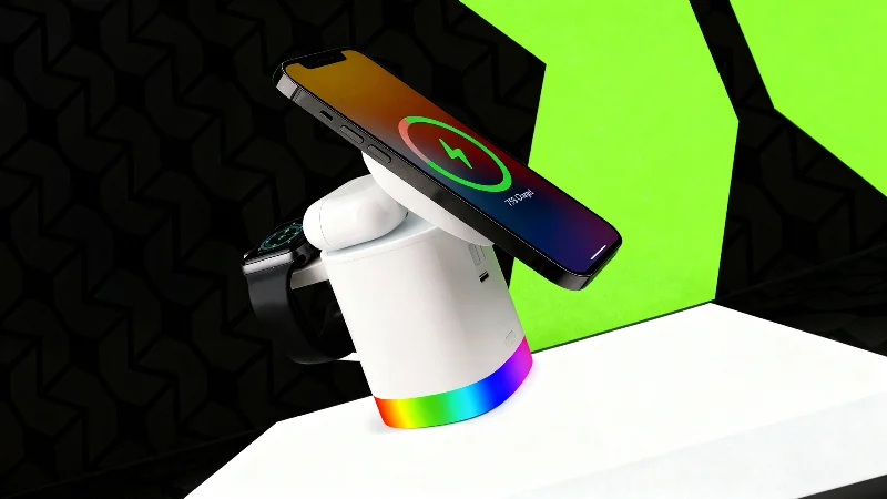 Xtreme 3-in-1 Mag-Safe Wireless Charging Station with Apple Watch and AirPods Dock