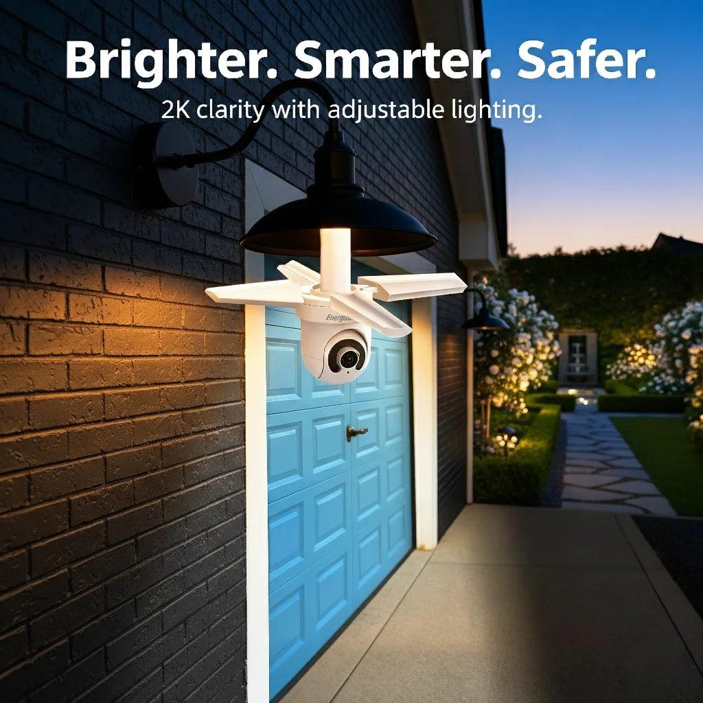 Smart 5GHz WIFI 2000 Lumens Floodlight Bulb Security Camera - Scene 5