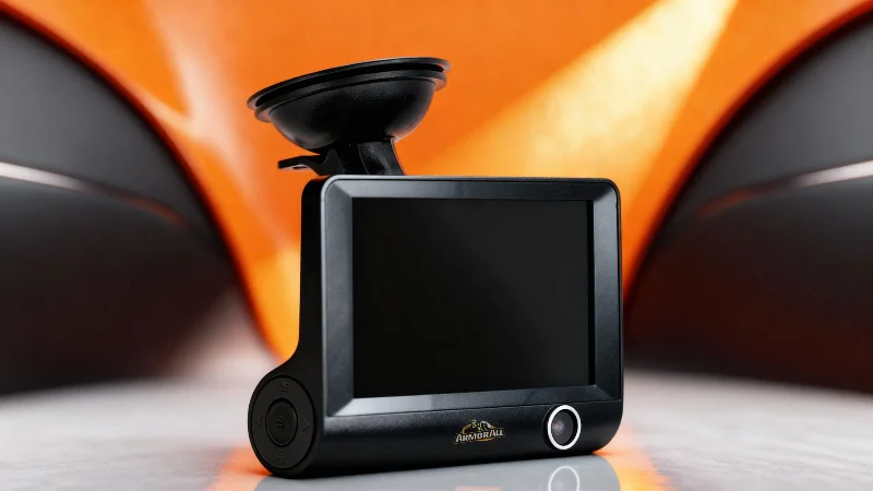 Armor All Universal 4-inch LCD 1080P HD Dual-Lens Dash Camera, G-sensor Detects Motion