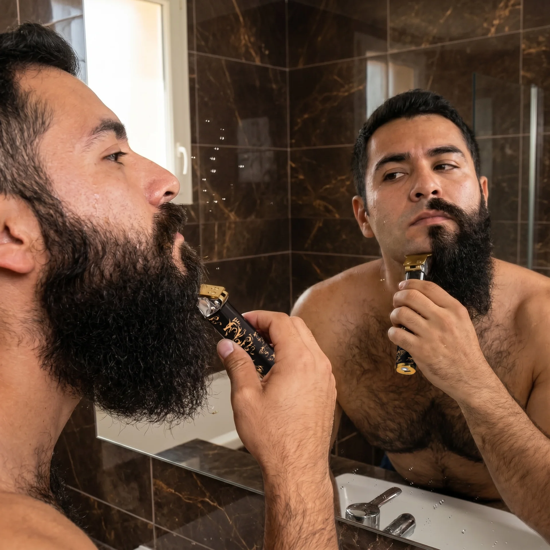 Rechargeable Professional Cordless T-Blade Hair Trimmer – Detailer with 4 Guide Combs – Ergonomic Small Body Design hero video