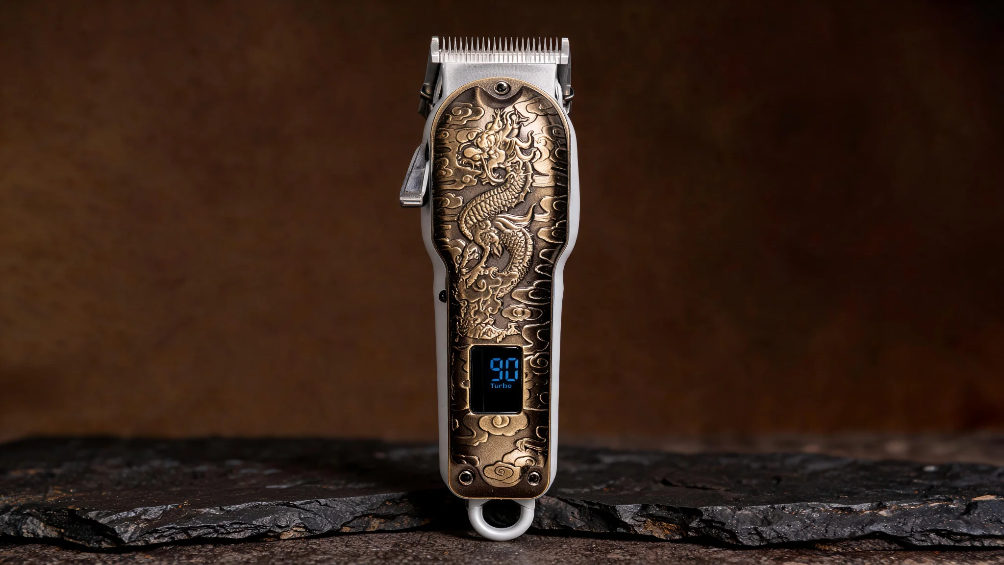 Kyoto Pro Rechargeable Hair Clipper – Adjustable Taper Lever, Turbo Mode, 180-Min Runtime – Professional Cordless Barber Clipper - Slide 3