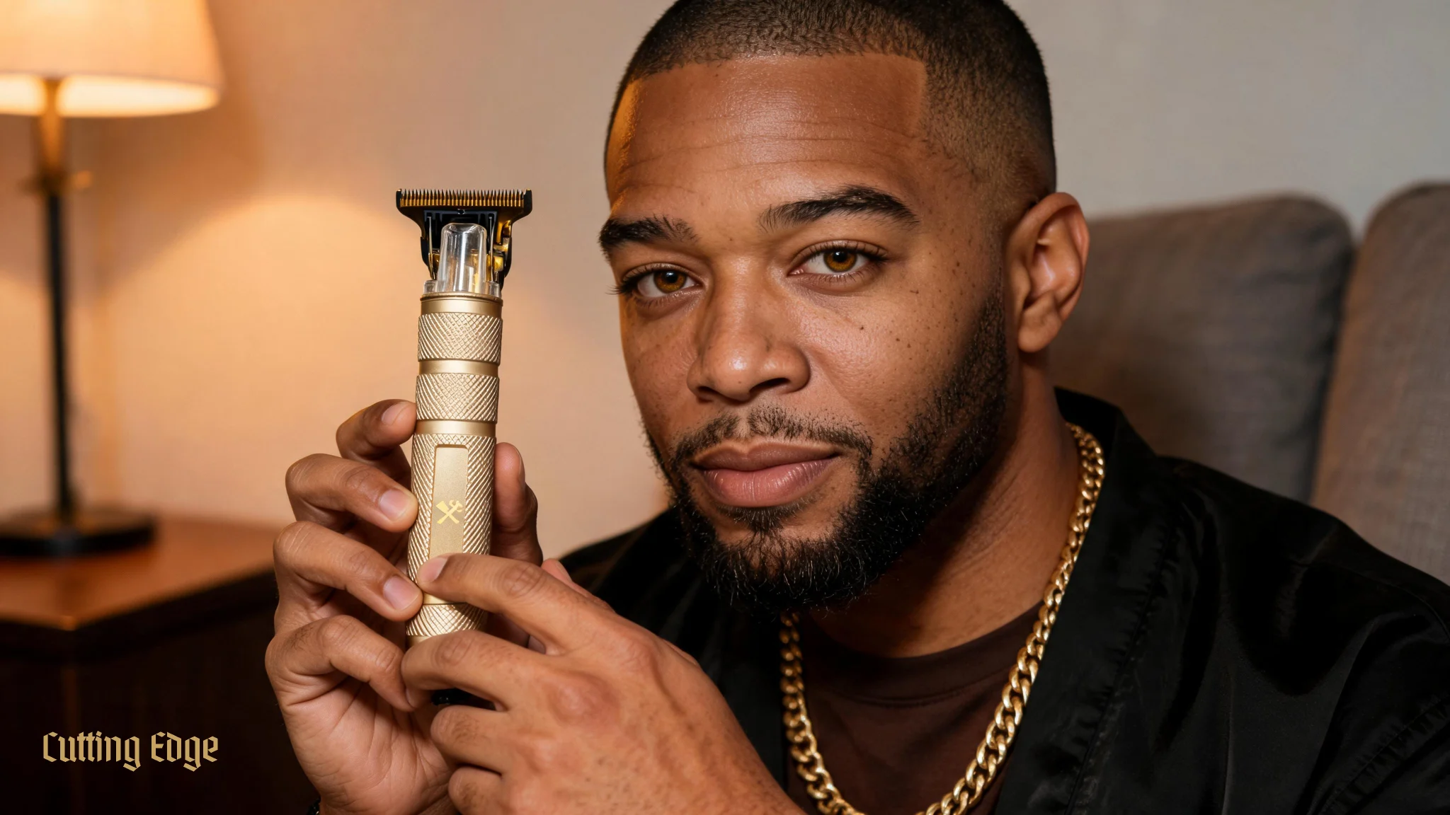Rechargeable Zero-Gap T-Blade Hair Trimmer for Men, Beard Trimmer w/ 4 Guide Combs - Scene 10