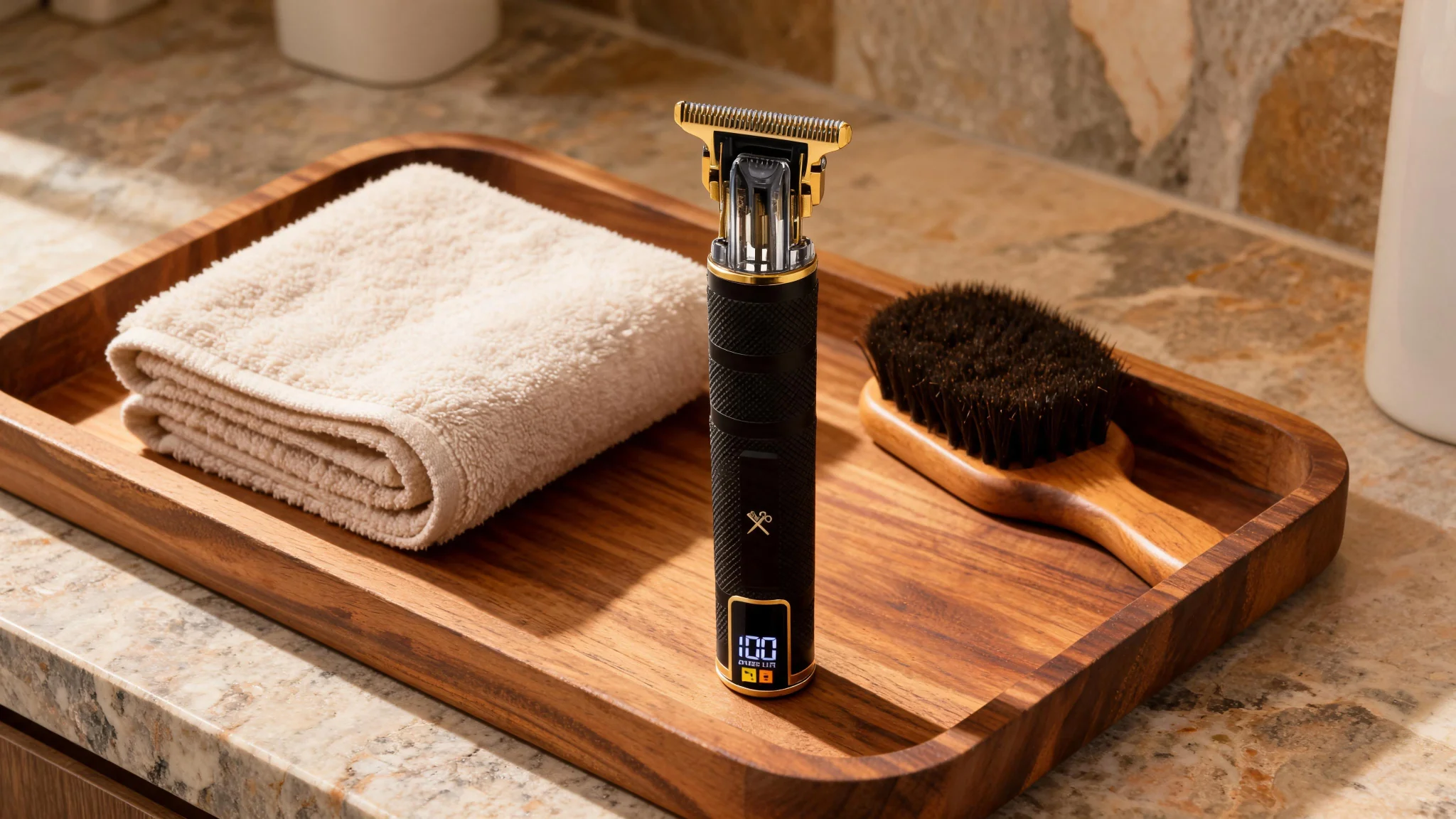 Cutting Edge LCD Rechargeable Zero-Gap T-Blade Hair & Beard Trimmer for Men, Black hero video