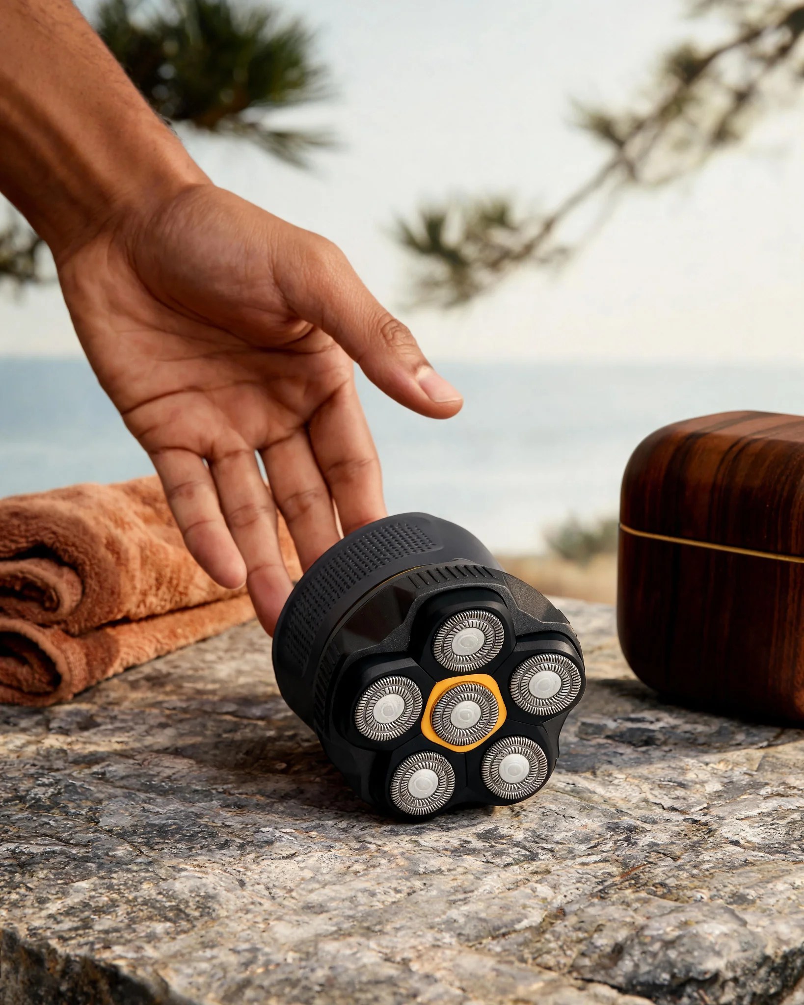 CUTTING EDGE MAGNETIC BLADES LCD HEAD SHAVER hero video