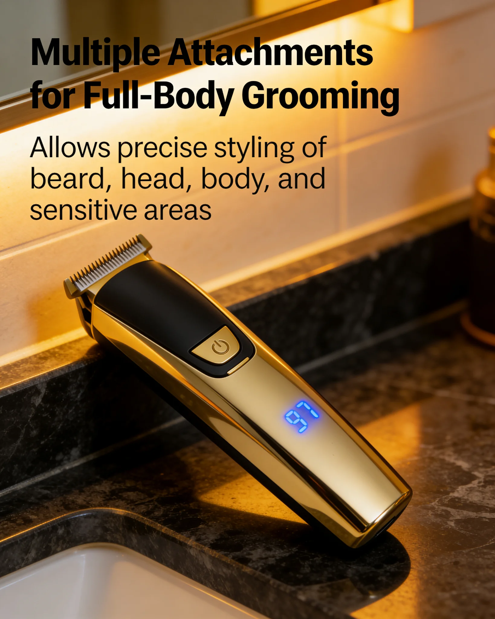 CUTTING EDGE CORDLESS ALL IN 1 GROOMING 14-PIECE ALL-IN-ONE SET - Scene 6