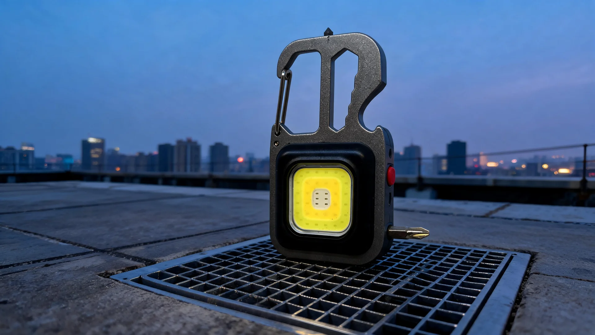 Magnetic Multi-Tool 500 Lumen COB Clip-on Utility Light, Screwdriver, Bottle opener, Wrench and Window Breaker - Scene 6