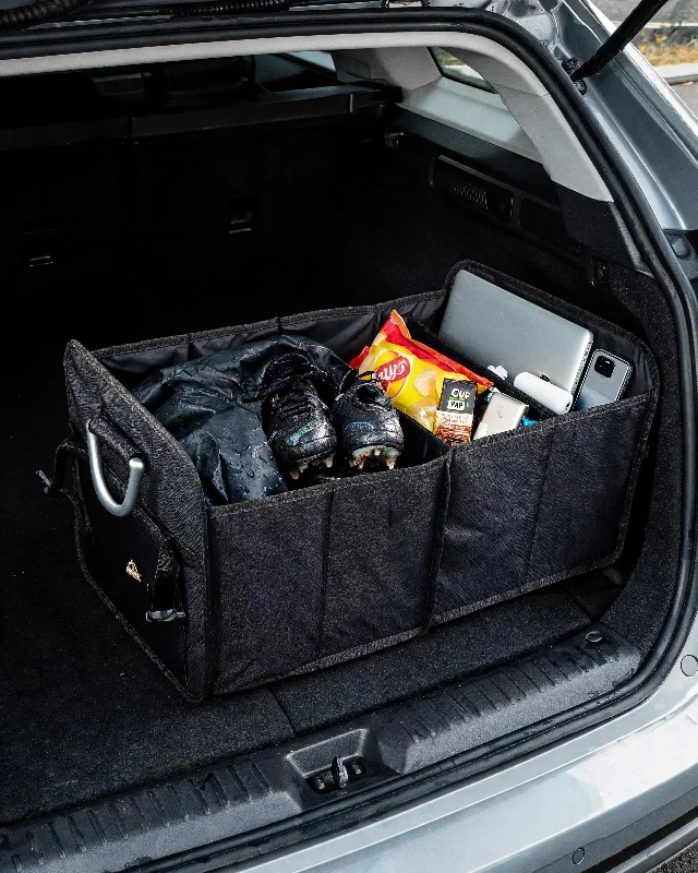 Armor All XL Heavy-Duty 8 Compartment Collapsable Waterproof Trunk Organizer for SUV & Car Storage