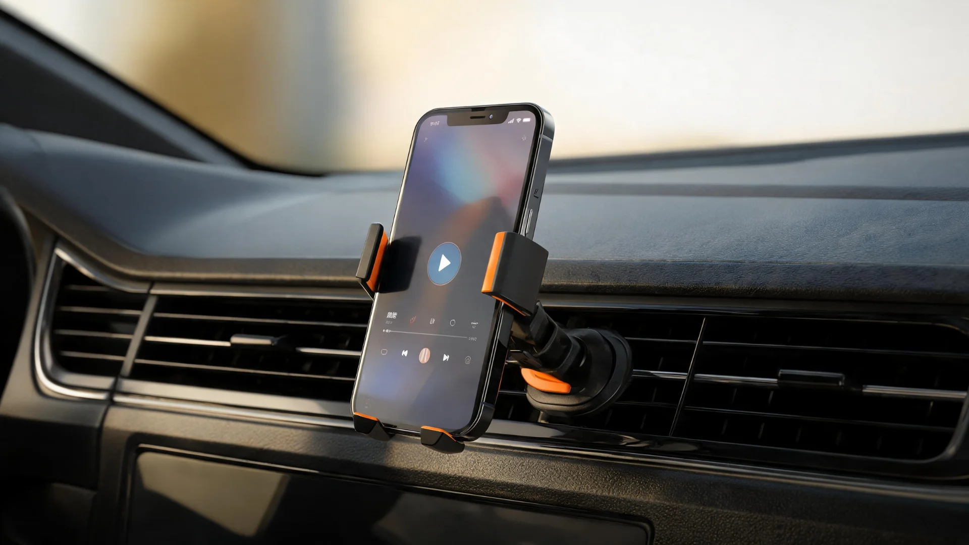 Universal Smartphone Mount with Dashboard, Windshield and Air Vent - Scene 6