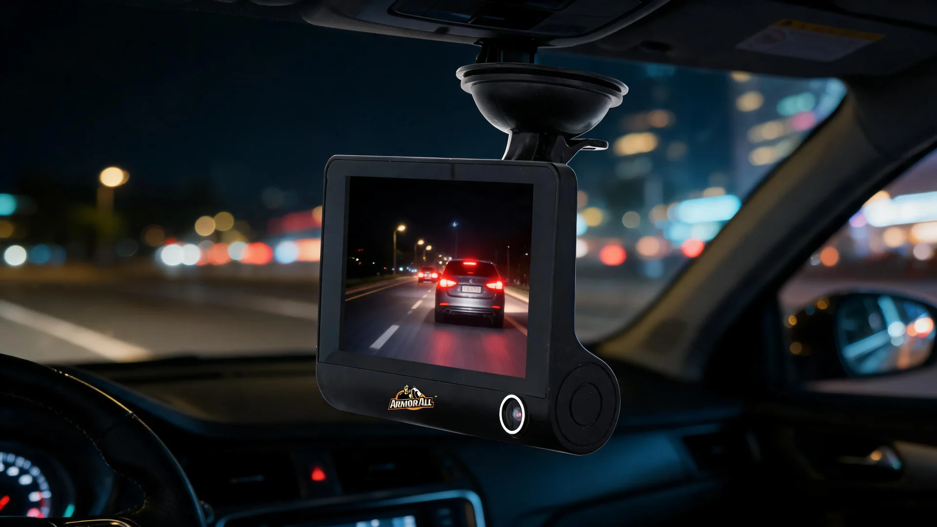 Universal 4-inch LCD 1080P HD Dual-Lens Dash Camera, G-sensor Detects Motion - Scene 8