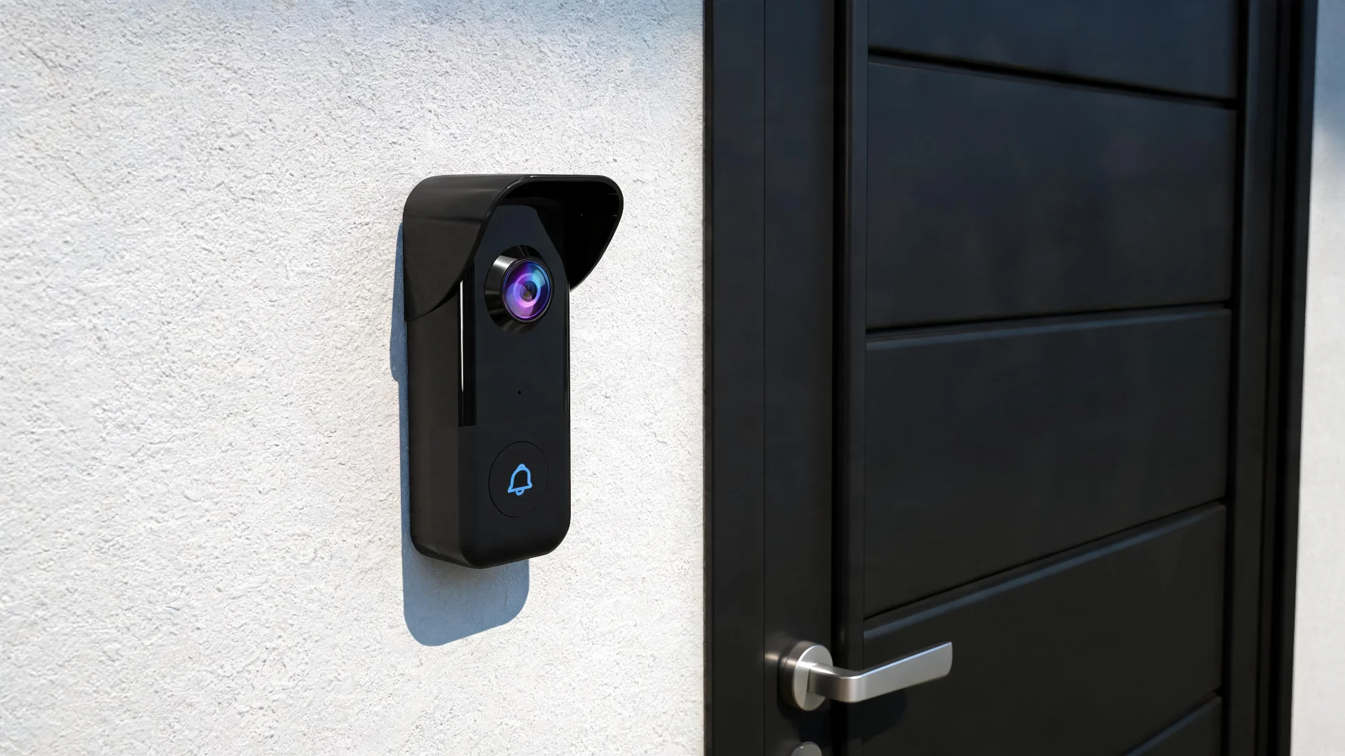 Energizer Connect Smart 5GHz Wi-Fi 2K QHD Wired Video Doorbell with True Color Night Vision and Wireless Chime in Black - Scene 8