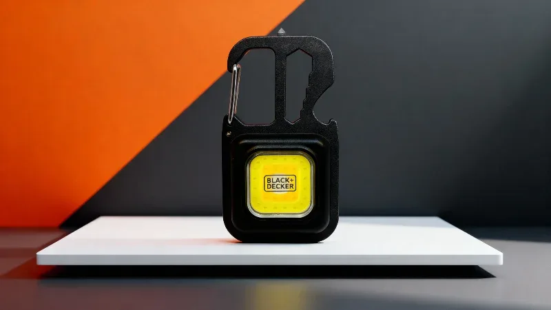 Black+Decker Magnetic Multi-Tool 500 Lumen COB Clip-on Utility Light, Screwdriver, Bottle opener, Wrench and Window Breaker