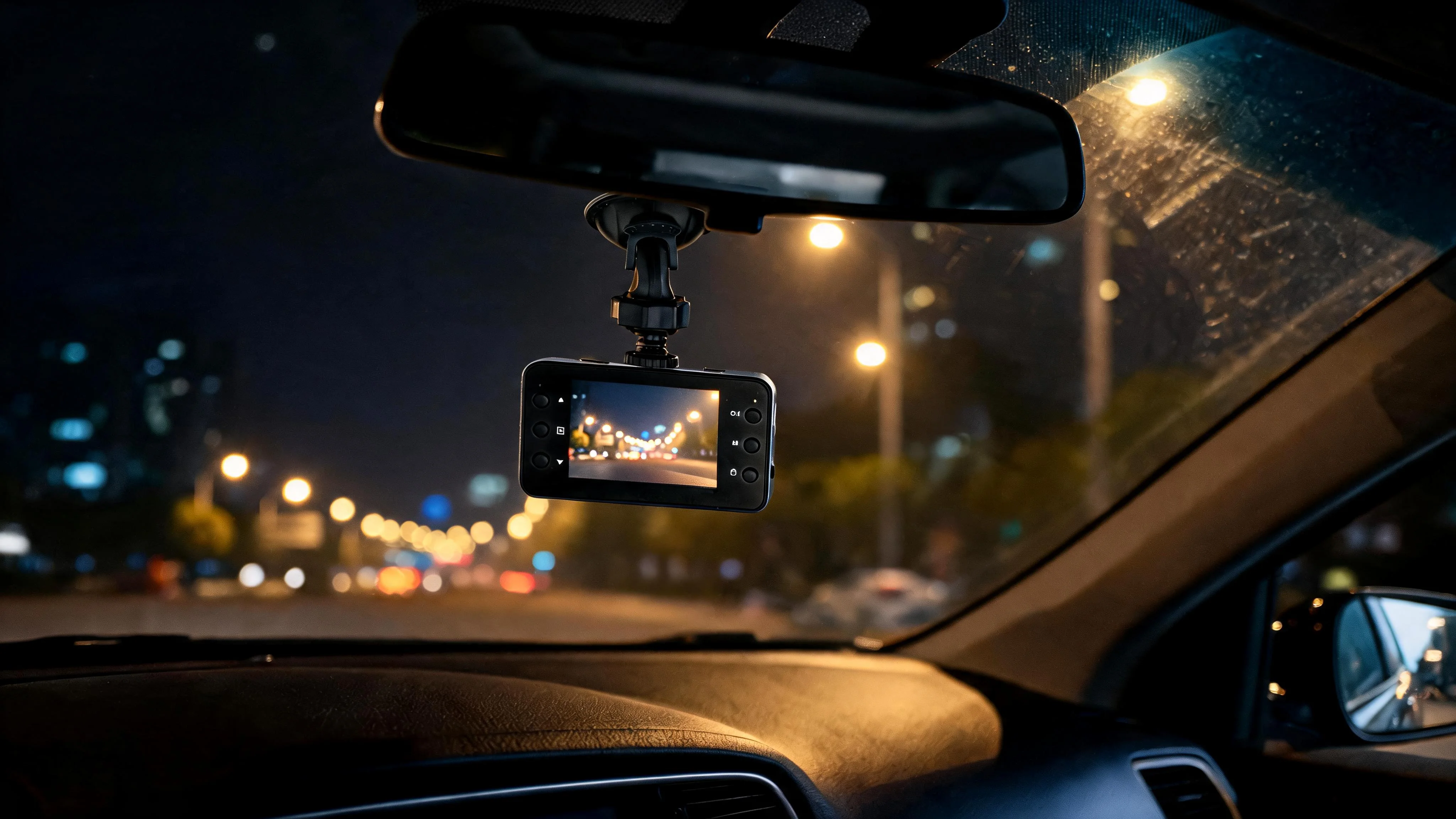 2.4" Dash Camera Screen, Motion Detection, 360 Degree Swivel, Micro-SD - Scene 6
