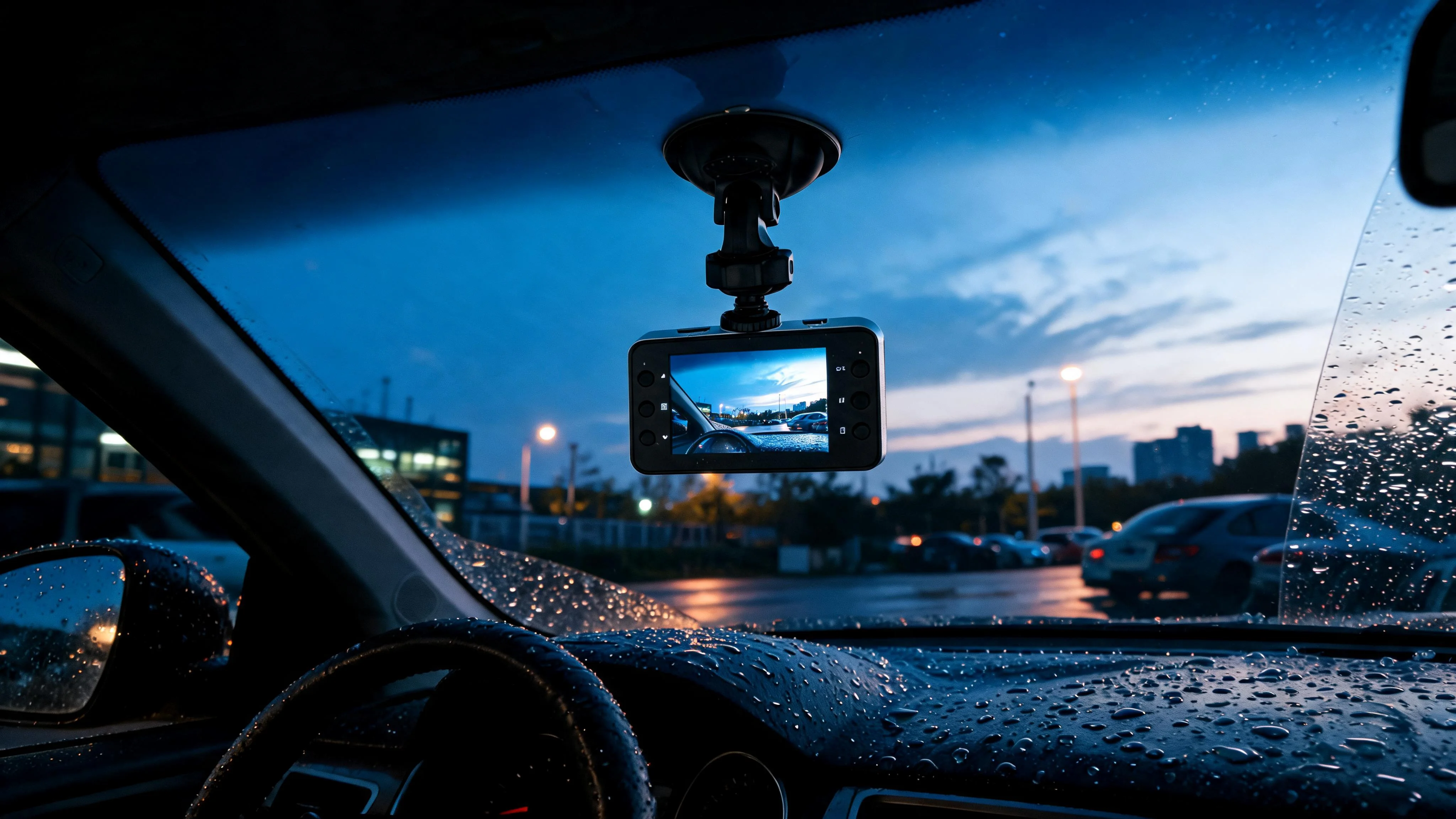 2.4" Dash Camera Screen, Motion Detection, 360 Degree Swivel, Micro-SD - Scene 4