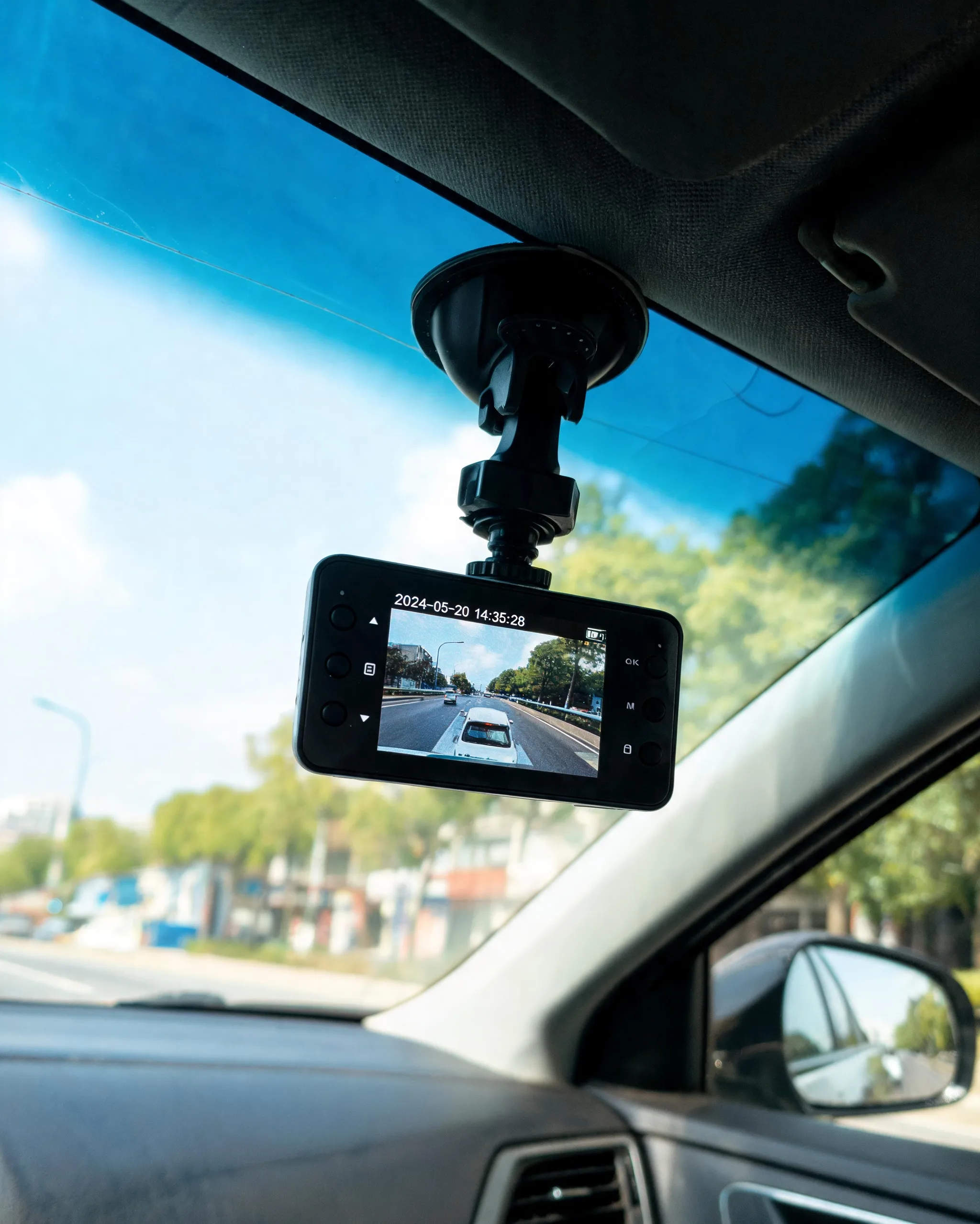 Armor All 2.4" Dash Camera Screen, Motion Detection, 360 Degree Swivel, Micro-SD