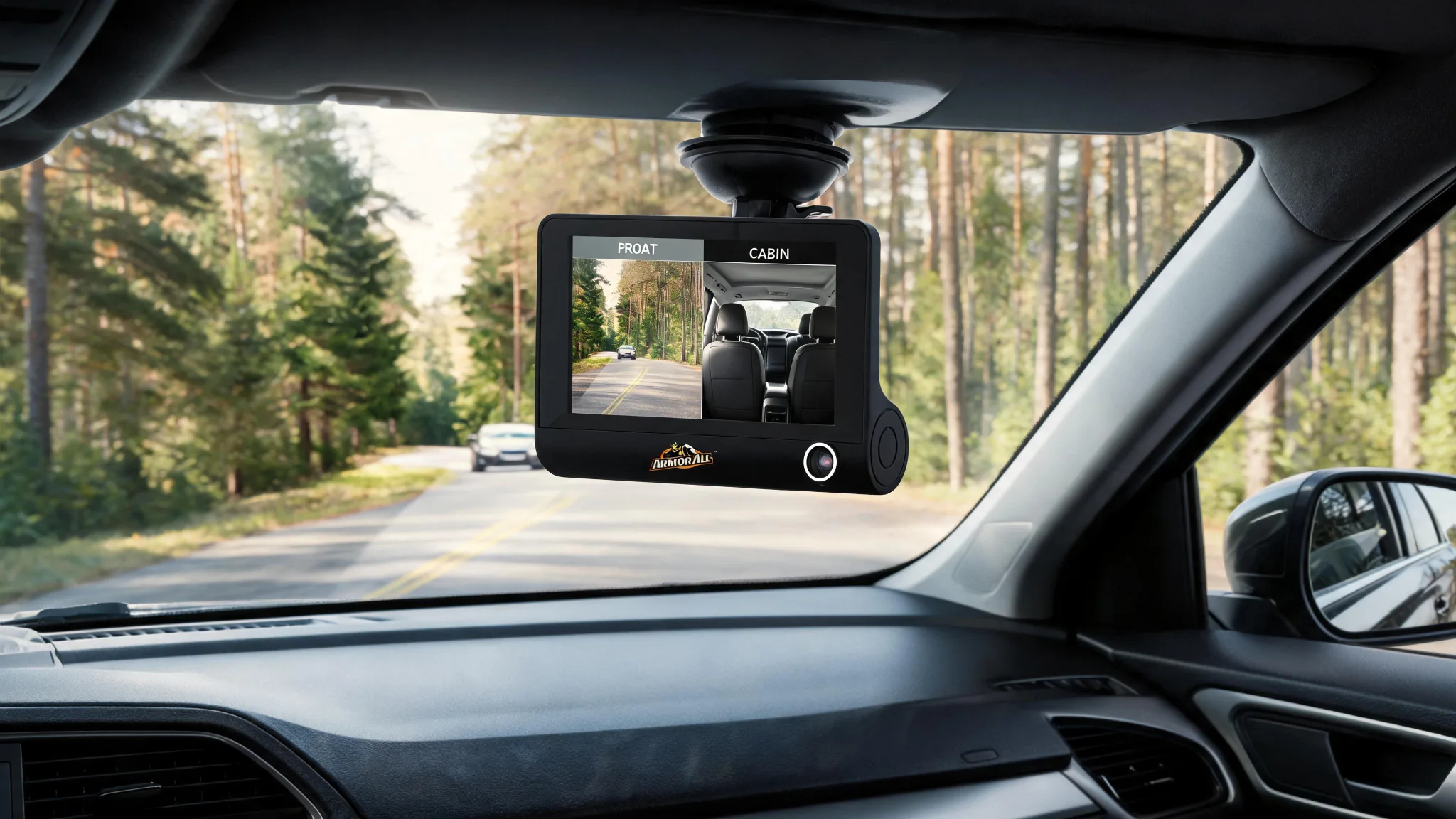 Universal 4-inch LCD 1080P HD Dual-Lens Dash Camera, G-sensor Detects Motion - Scene 5