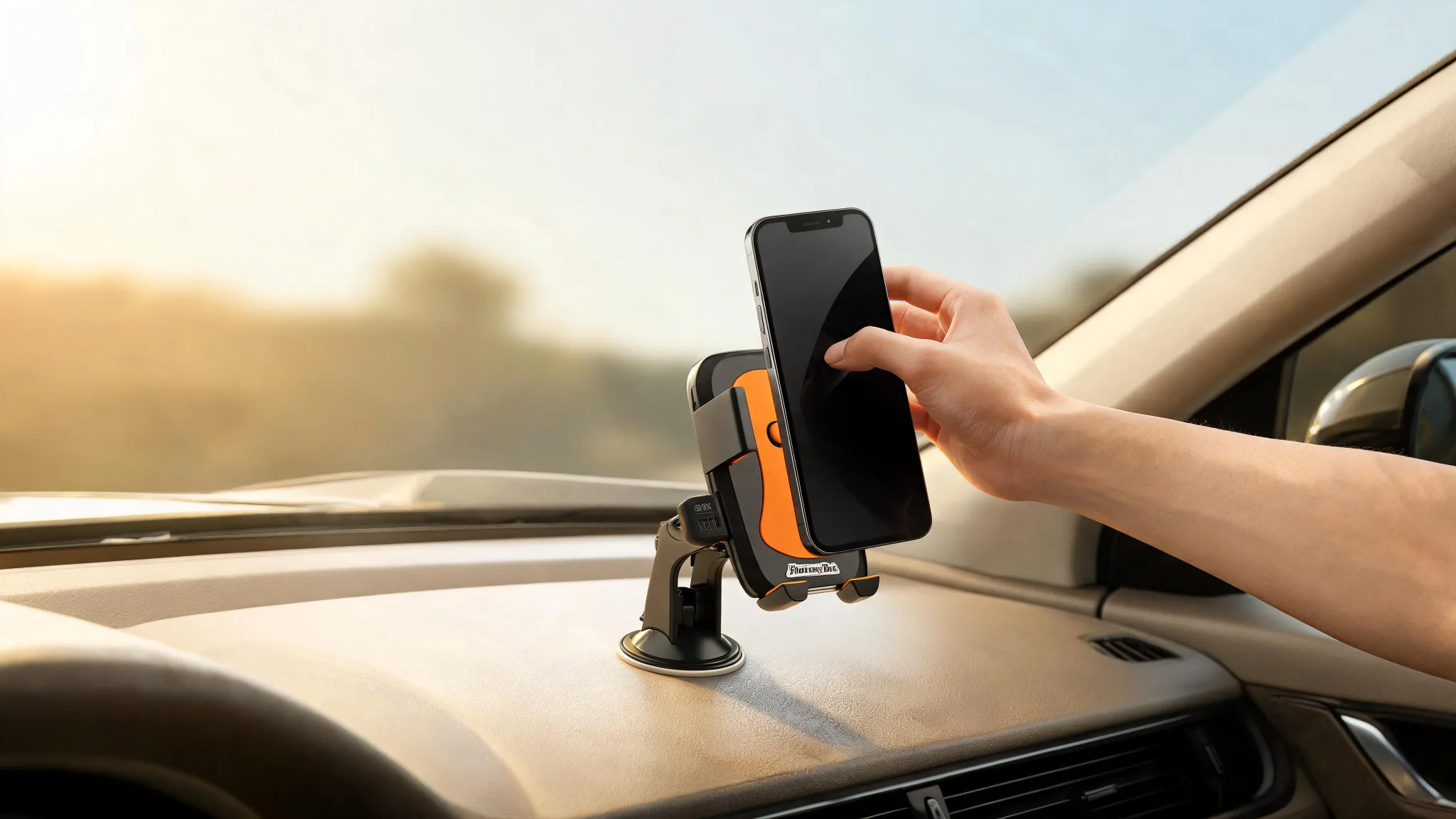 Universal Smartphone Mount with Dashboard, Windshield and Air Vent - Slide 3