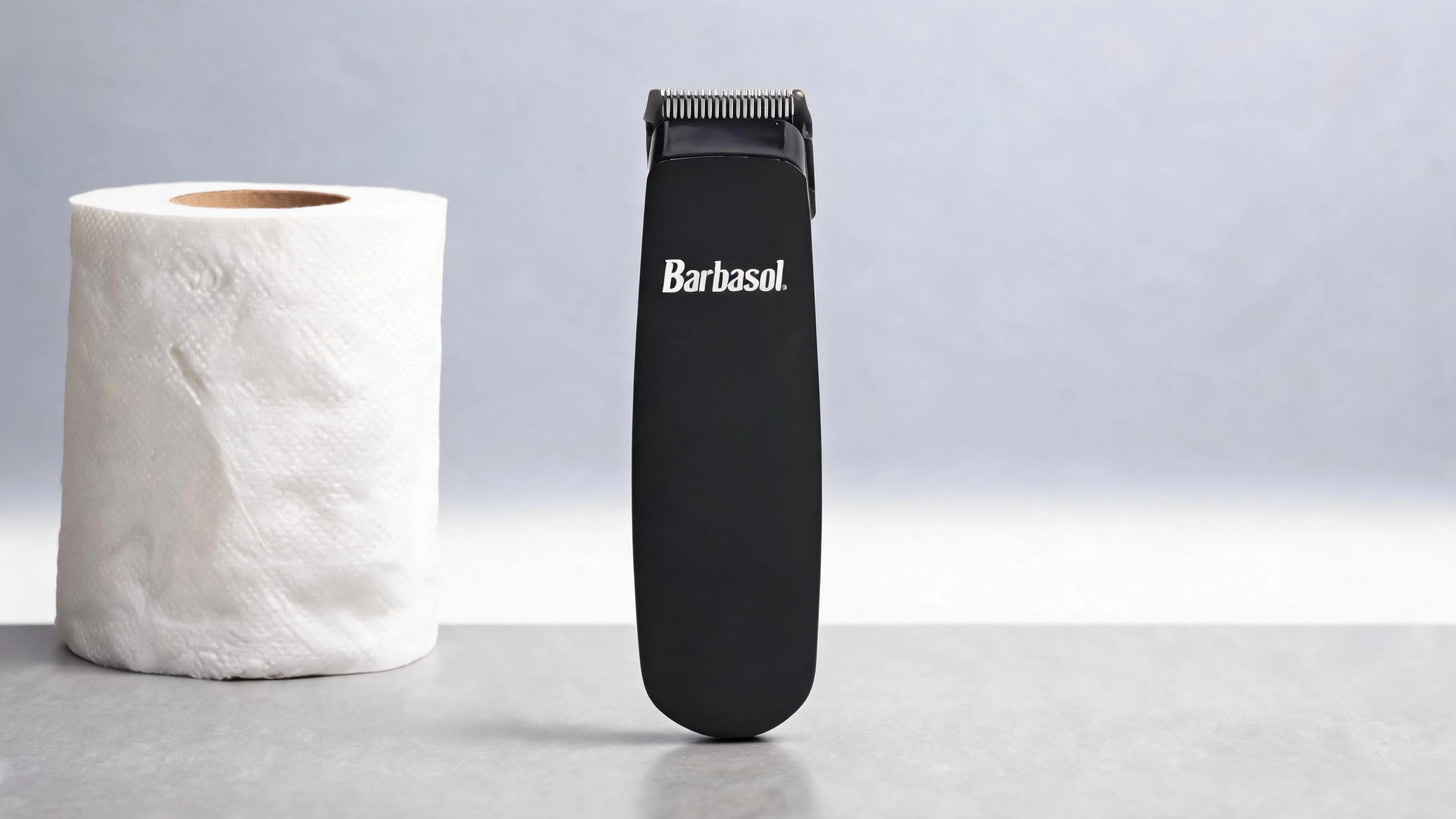 Barbasol Battery Powered Compact Touch Up Trimmer with Precision Stainless Steel Blades and 3 Guide Combs