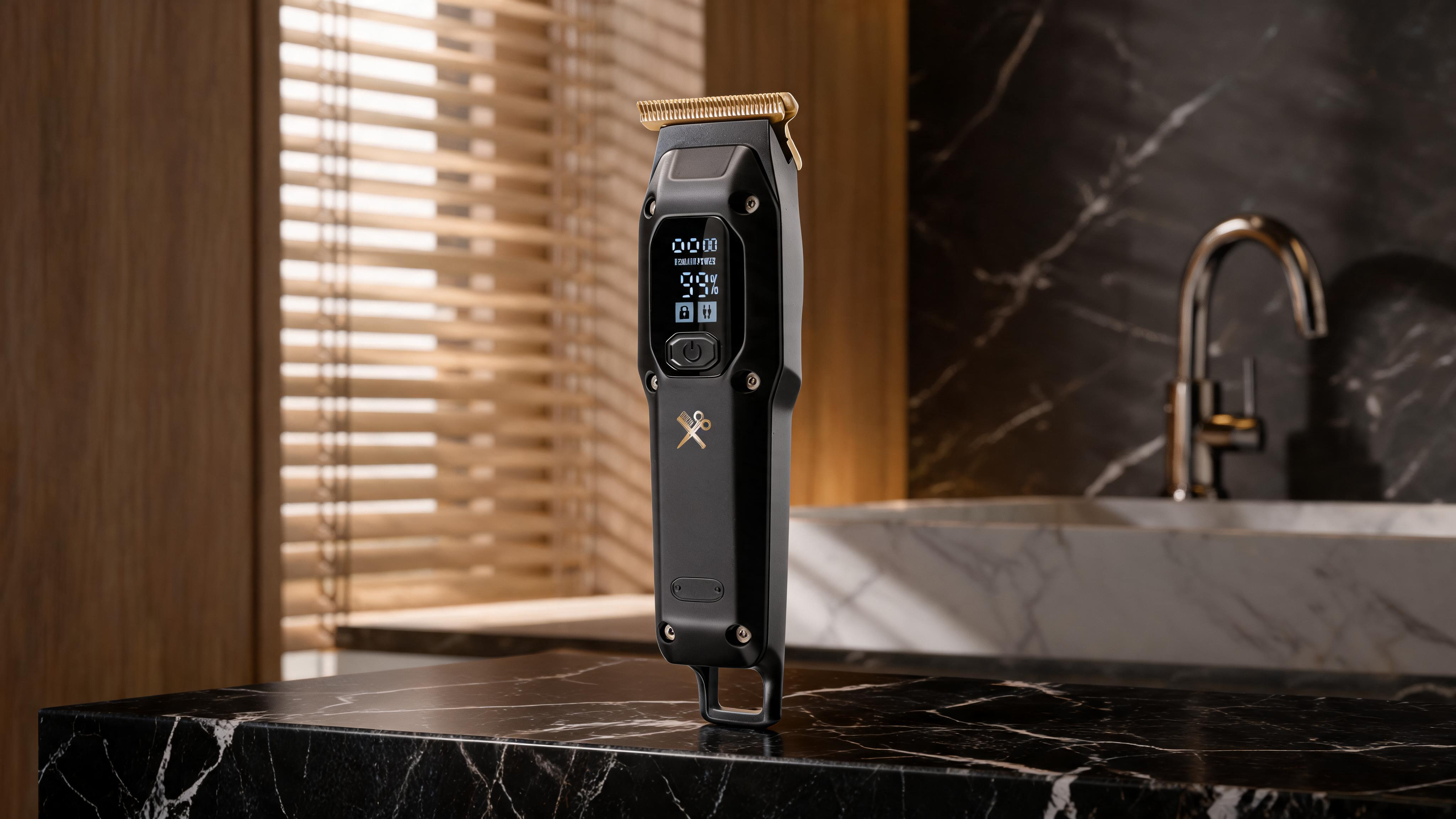 Cutting Edge Rechargeable LCD T-Blade Electric Shaver for Men, Hair & Beard Grooming Kit