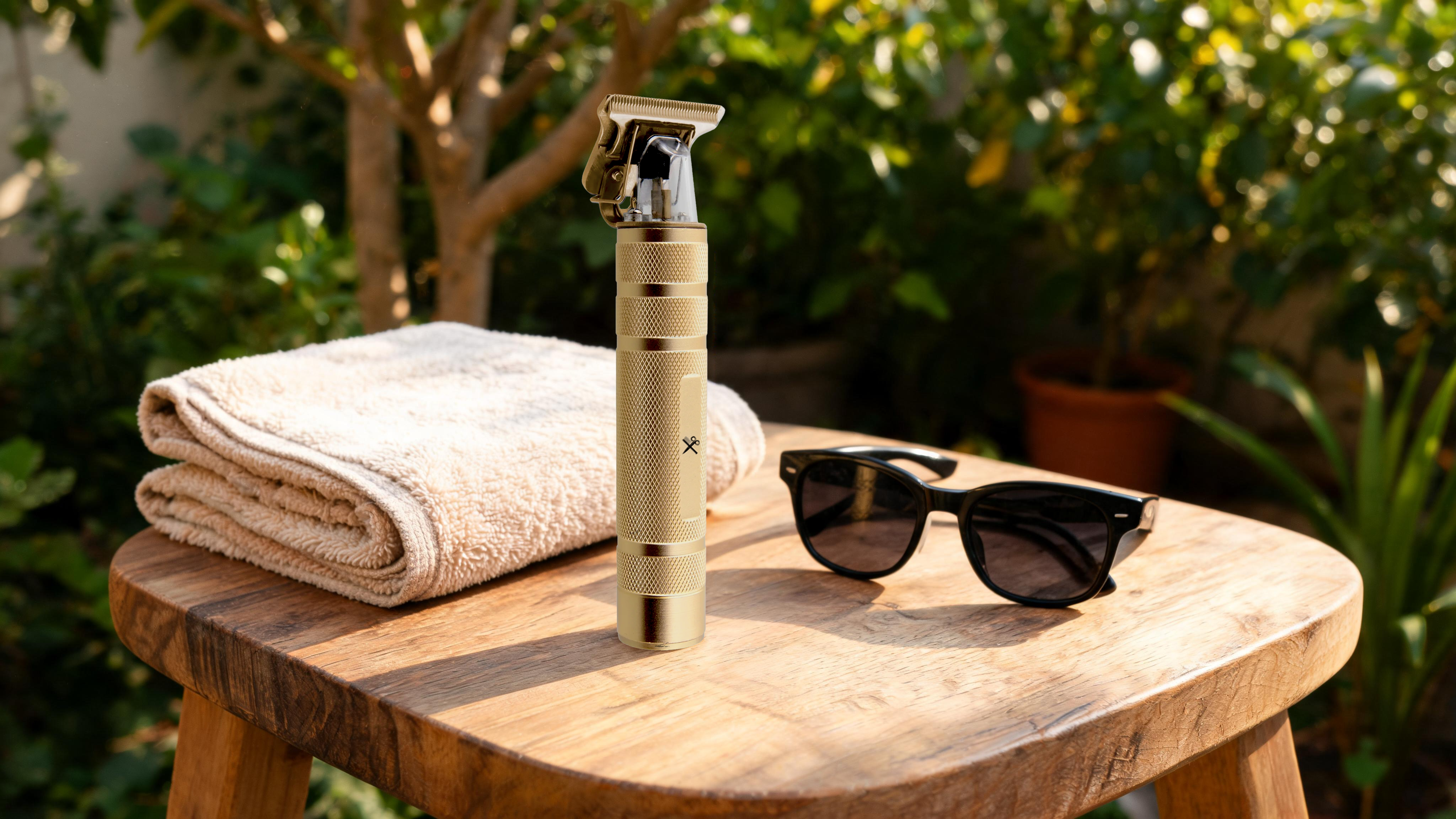 Cutting Edge Rechargeable Zero-Gap T-Blade Hair Trimmer for Men, Beard Trimmer w/ 4 Guide Combs