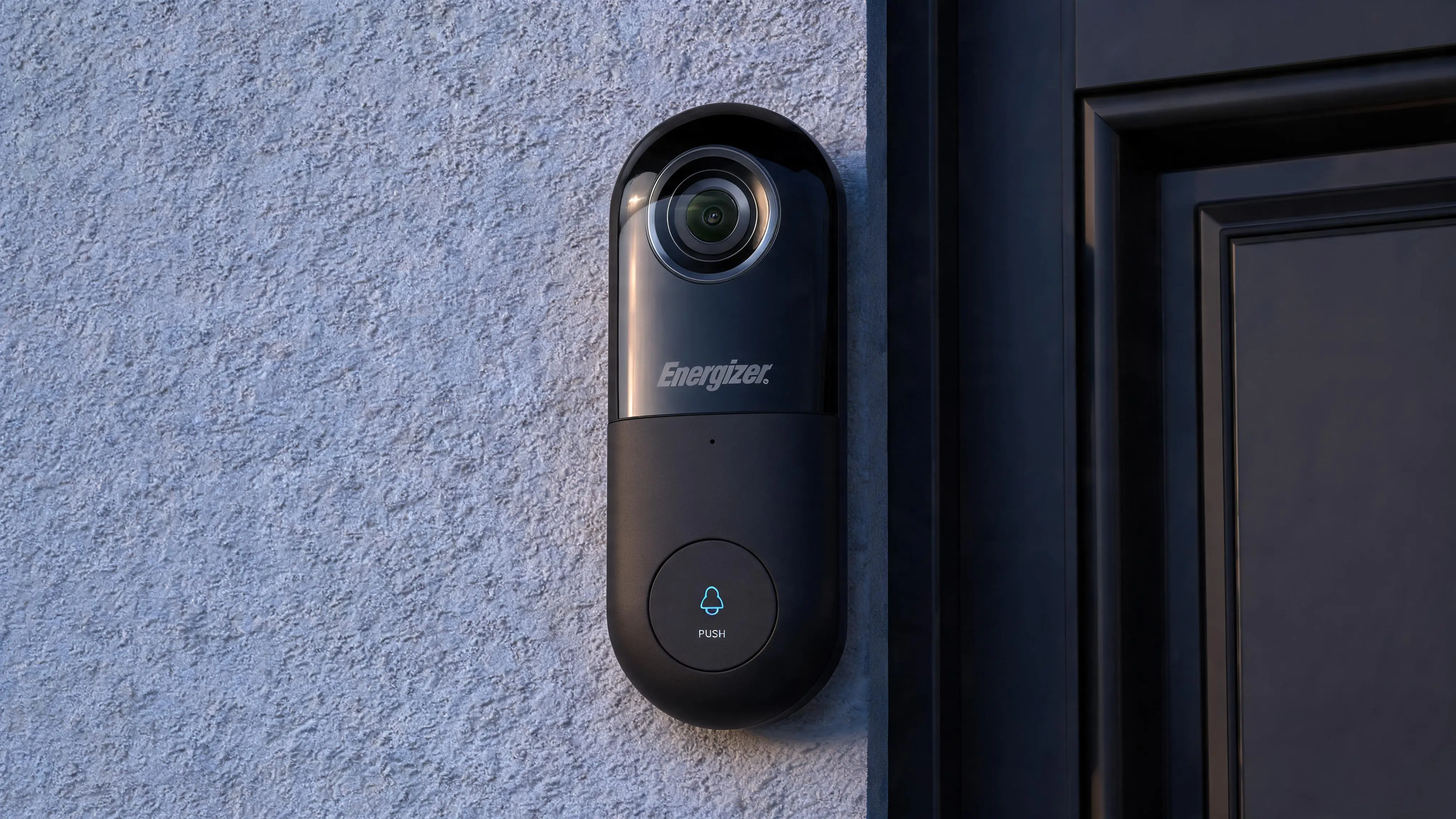 Energizer Connect Smart 5GHz Wi-Fi 2K QHD Wired Video Doorbell with Wireless Chime in Black - Slide 3