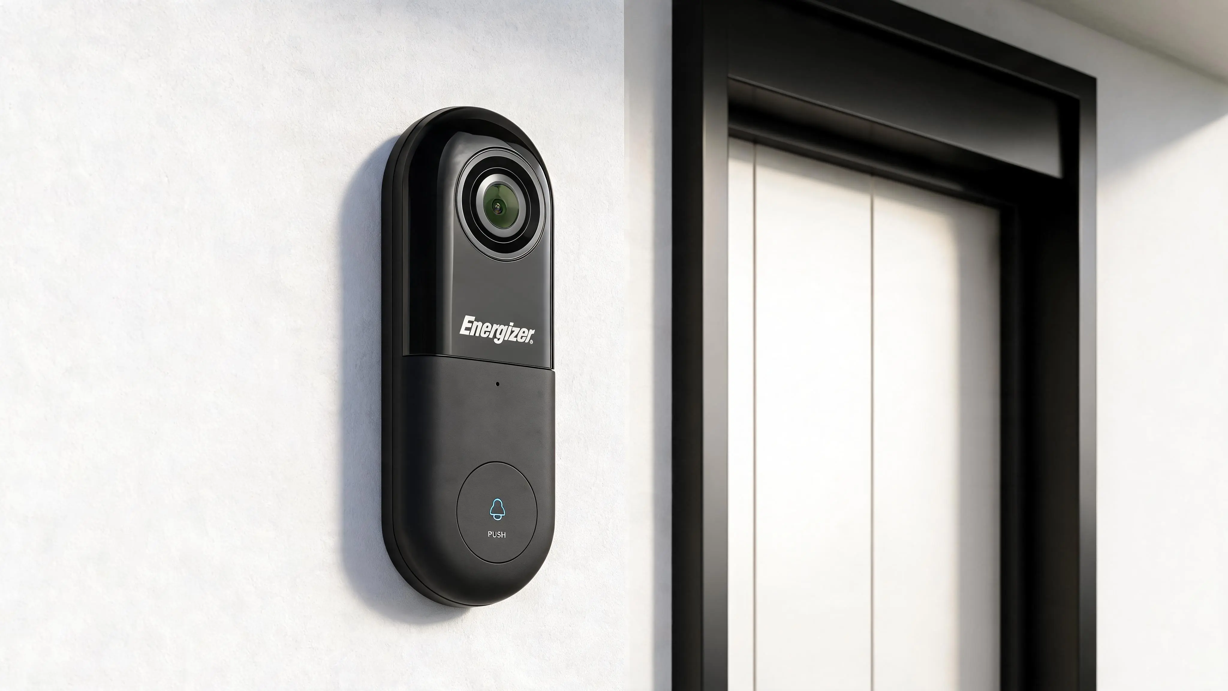 Energizer Connect Smart 5GHz Wi-Fi 2K QHD Wired Video Doorbell with Wireless Chime in Black - Scene 5