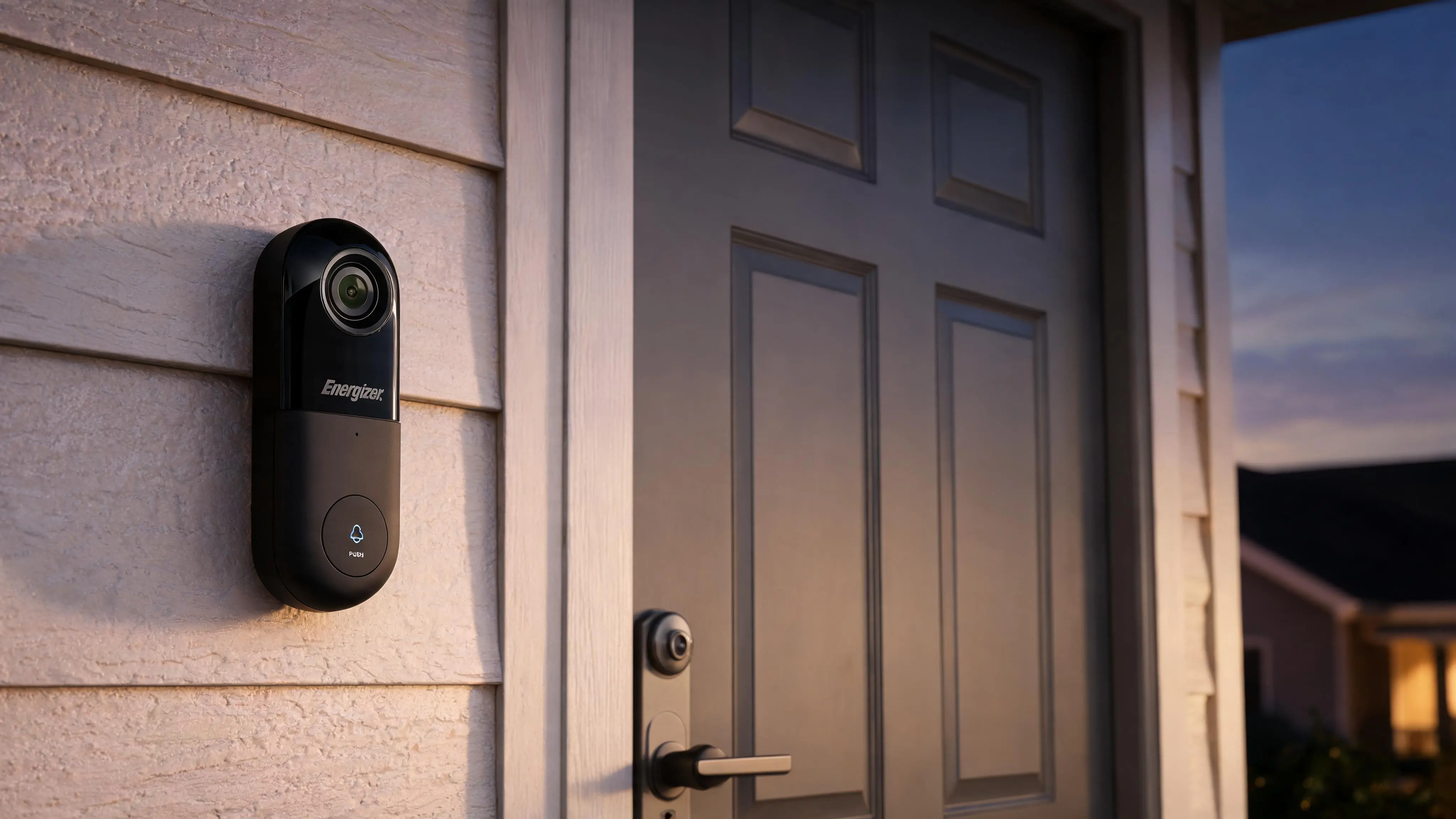 Energizer Connect Smart 5GHz Wi-Fi 2K QHD Wired Video Doorbell with Wireless Chime in Black - Scene 6