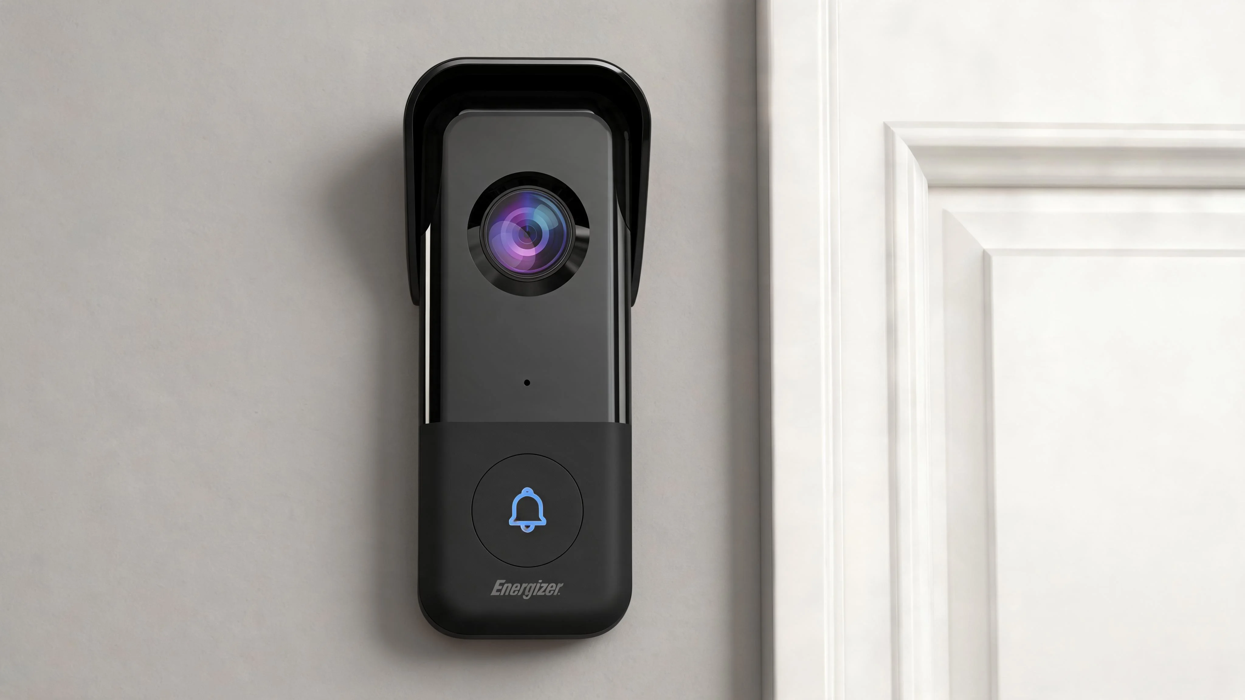 Energizer Connect Smart 5GHz Wi-Fi 2K QHD Wired Video Doorbell with True Color Night Vision and Wireless Chime in Black - Scene 5