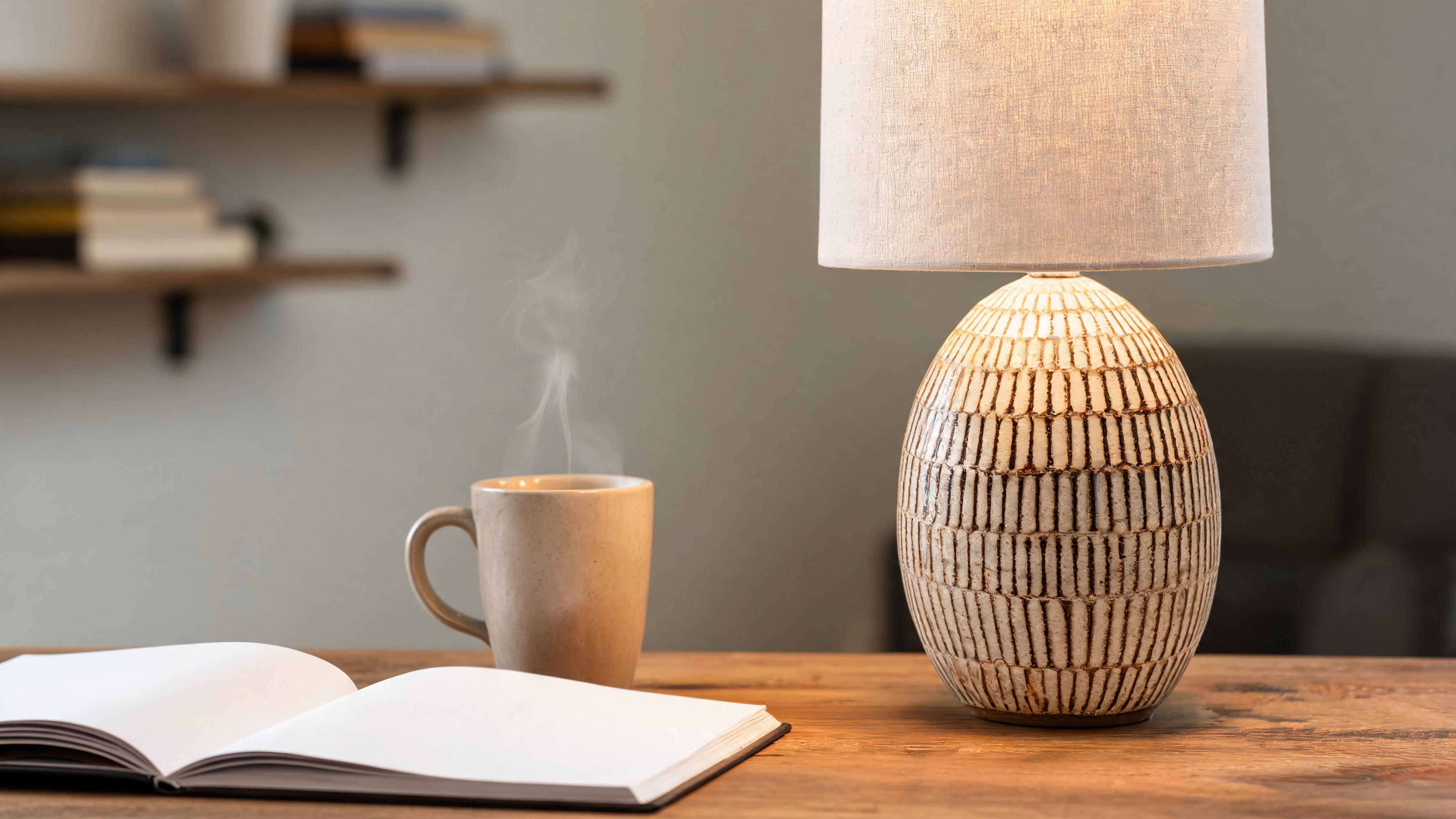 Xtreme Ceramic Carved Table Lamp
