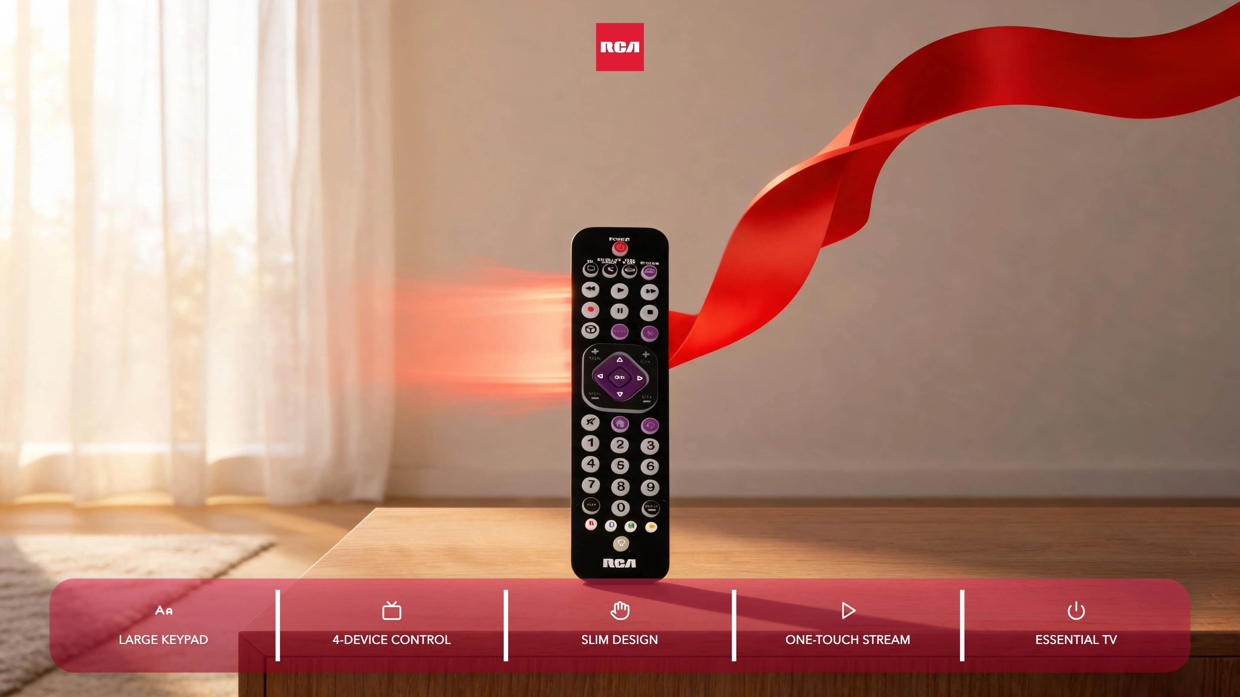 4-DEVICE THIN STREAMING REMOTE hero video