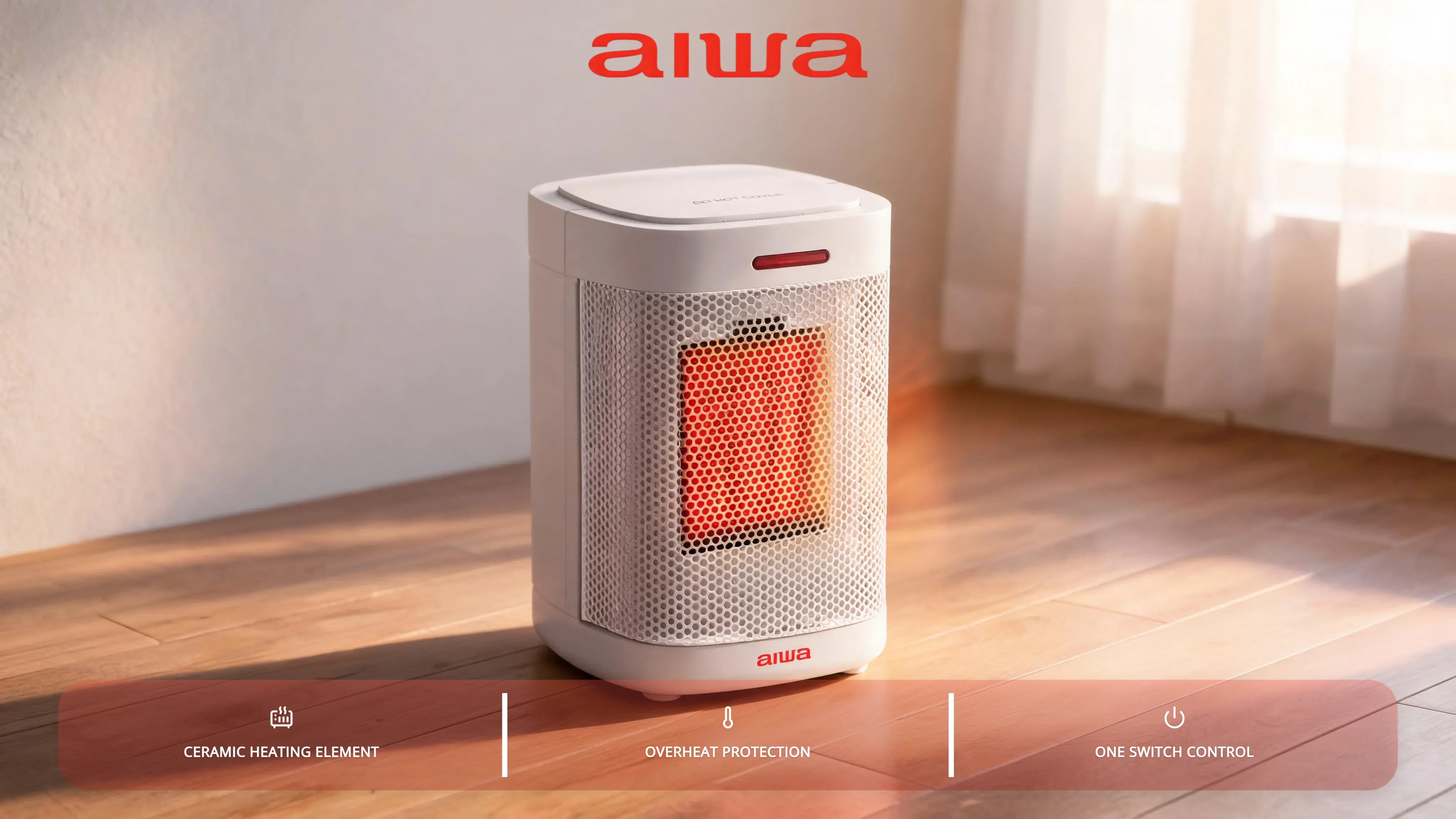 Aiwa -6" Mini Ceramic Heater hero video