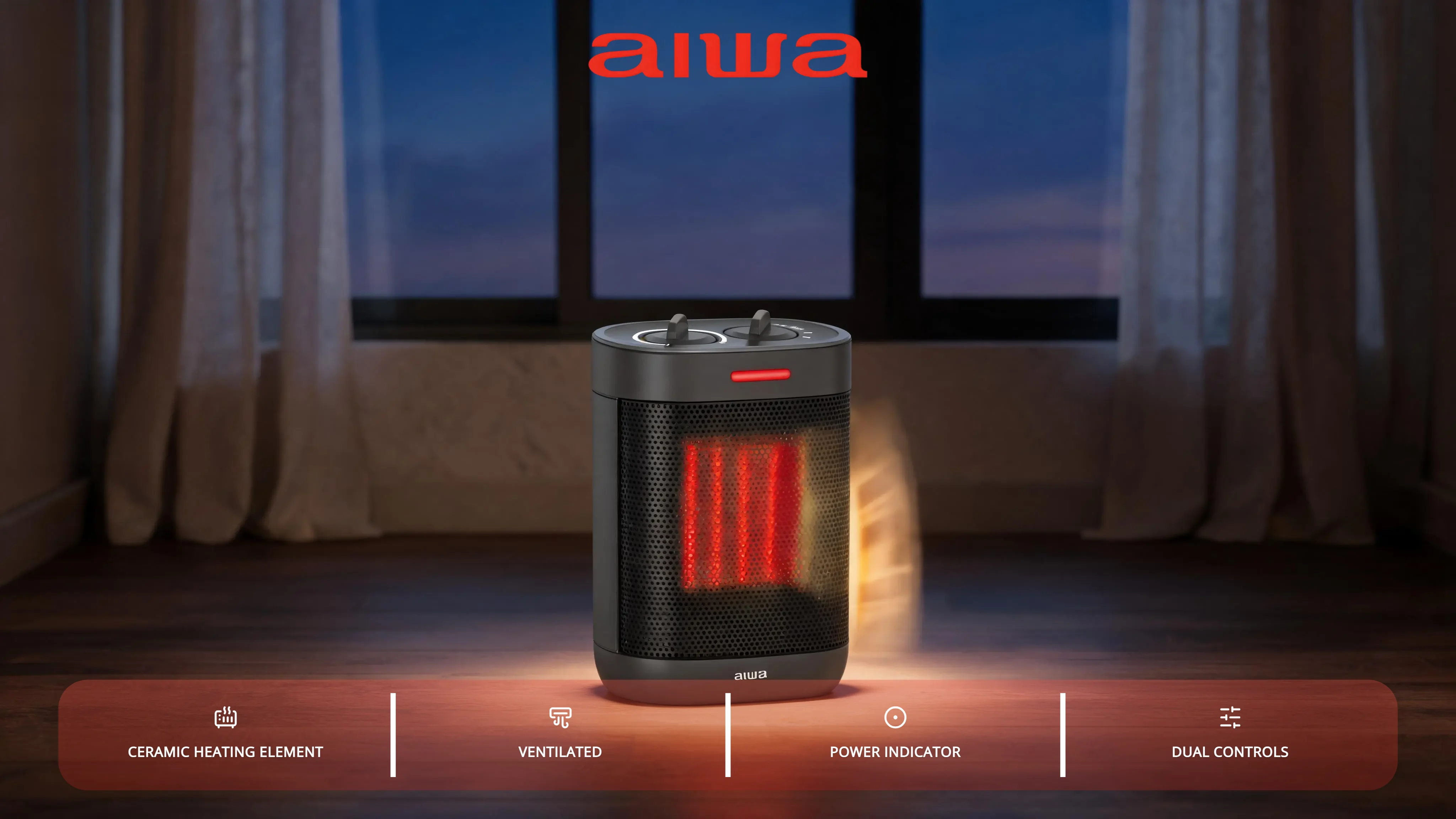 Aiwa - SMALL SPACE HEATER hero video