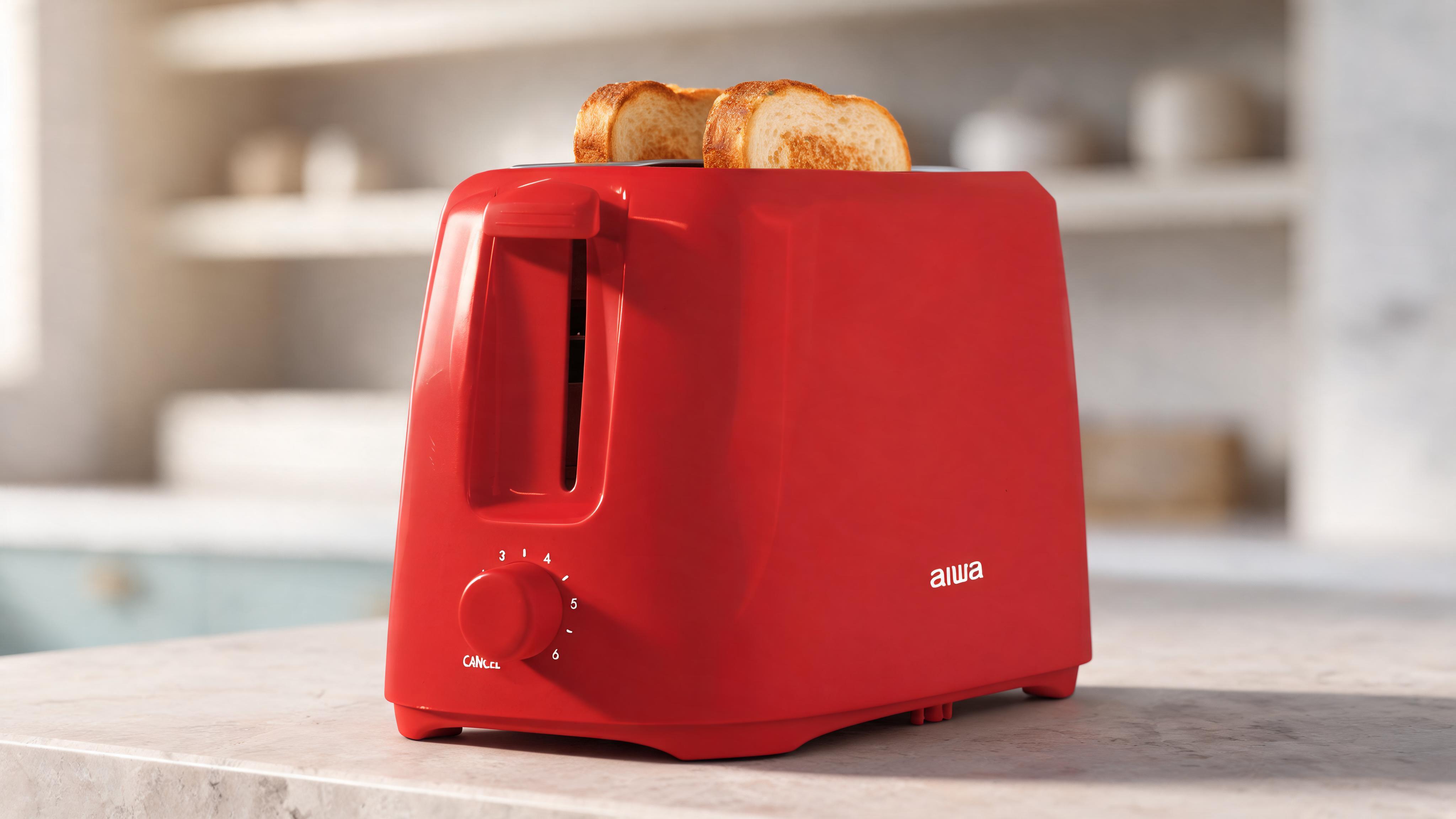 AIWA Aiwa 2-Slice Toaster: Wide Slot, 6 Settings, and Easy Cleanup for Perfect Toast Every Time