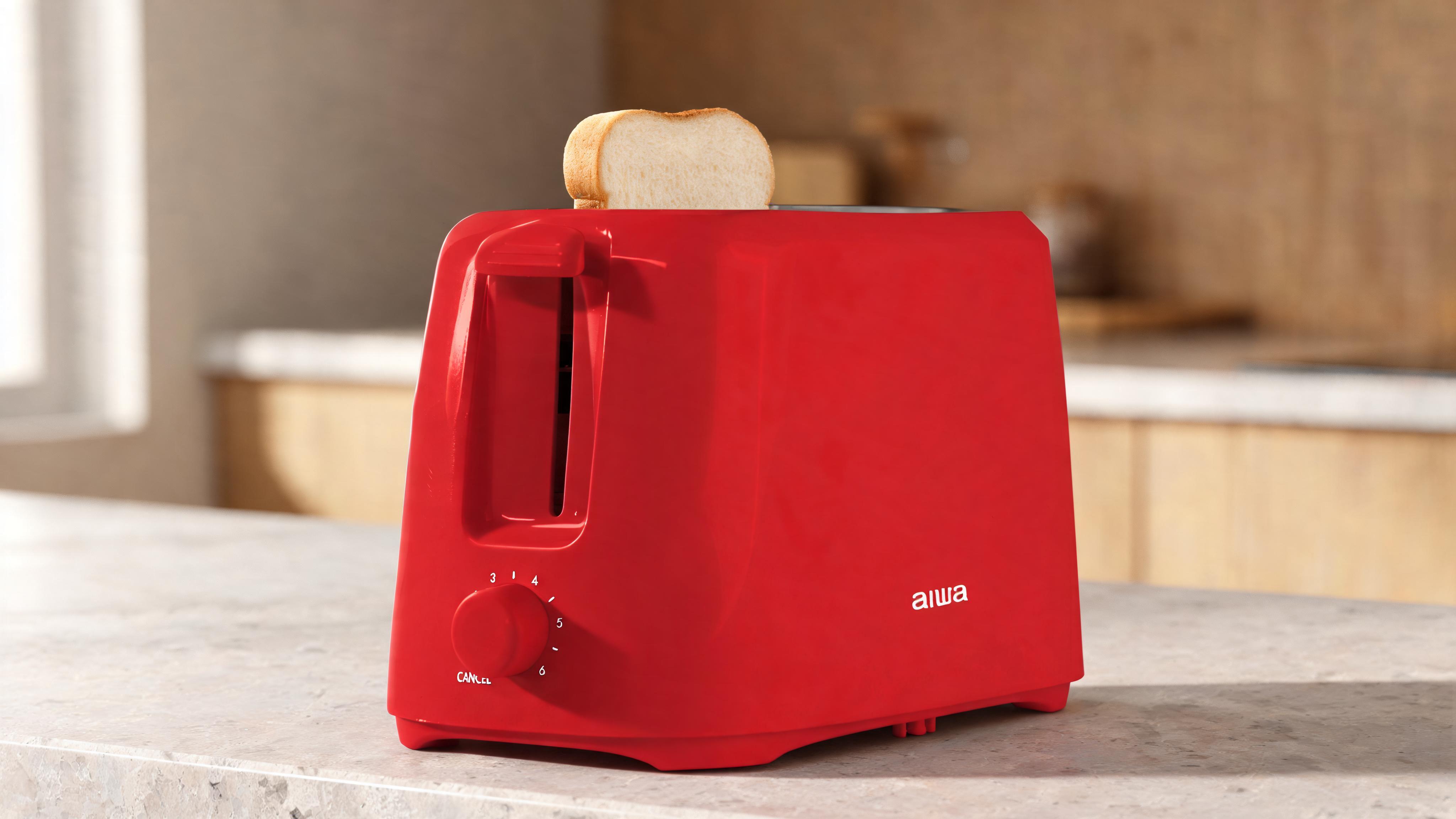 Aiwa 2-Slice Toaster: Wide Slot, 6 Settings, and Easy Cleanup for Perfect Toast Every Time - Slide 3