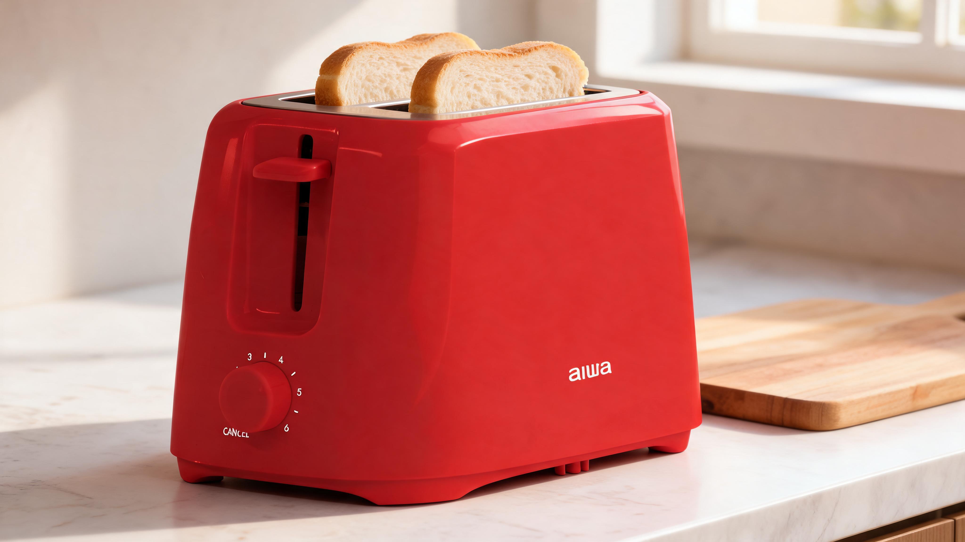 Aiwa 2-Slice Toaster: Wide Slot, 6 Settings, and Easy Cleanup for Perfect Toast Every Time - Scene 2