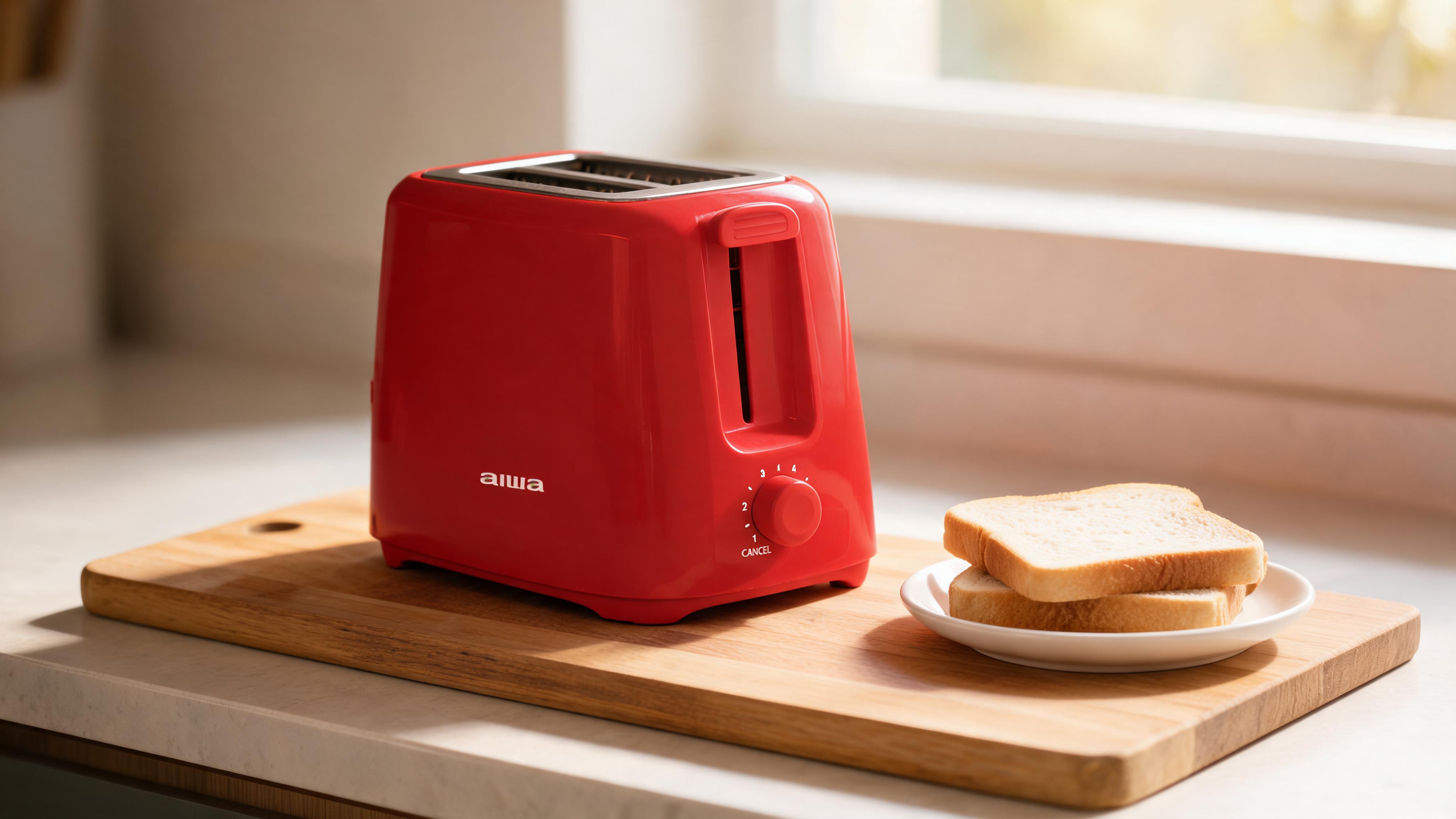 Aiwa 2-Slice Toaster: Wide Slot, 6 Settings, and Easy Cleanup for Perfect Toast Every Time - Scene 3