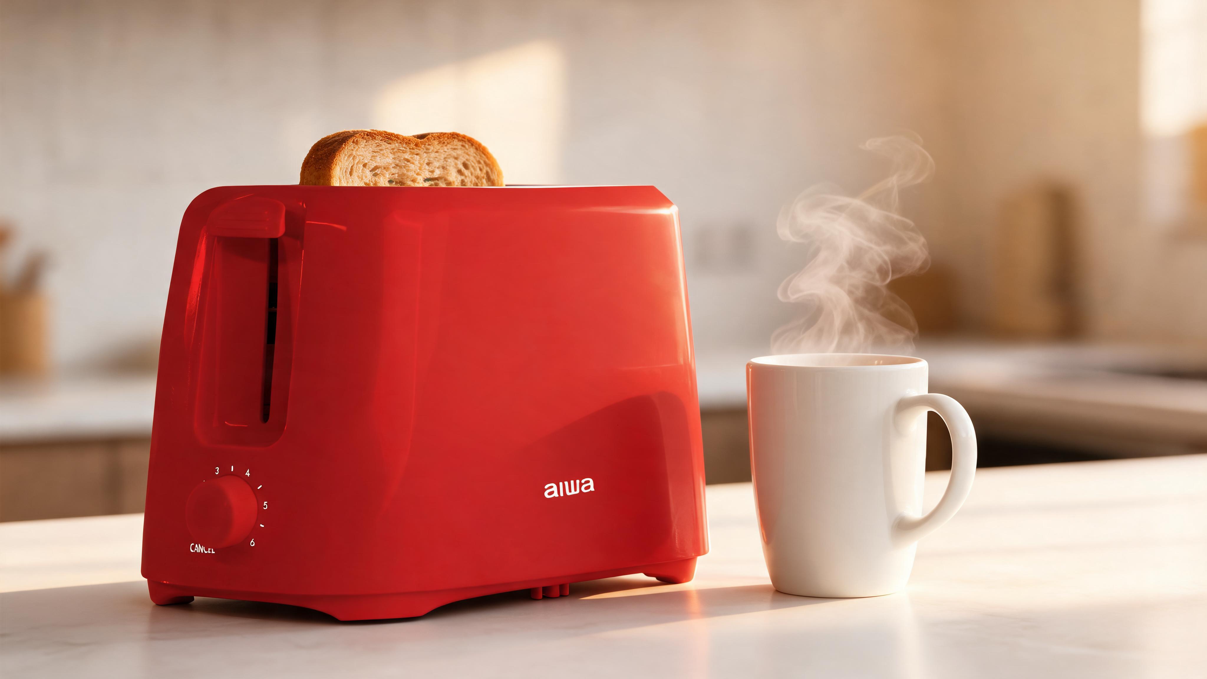 Aiwa 2-Slice Toaster: Wide Slot, 6 Settings, and Easy Cleanup for Perfect Toast Every Time - Scene 6