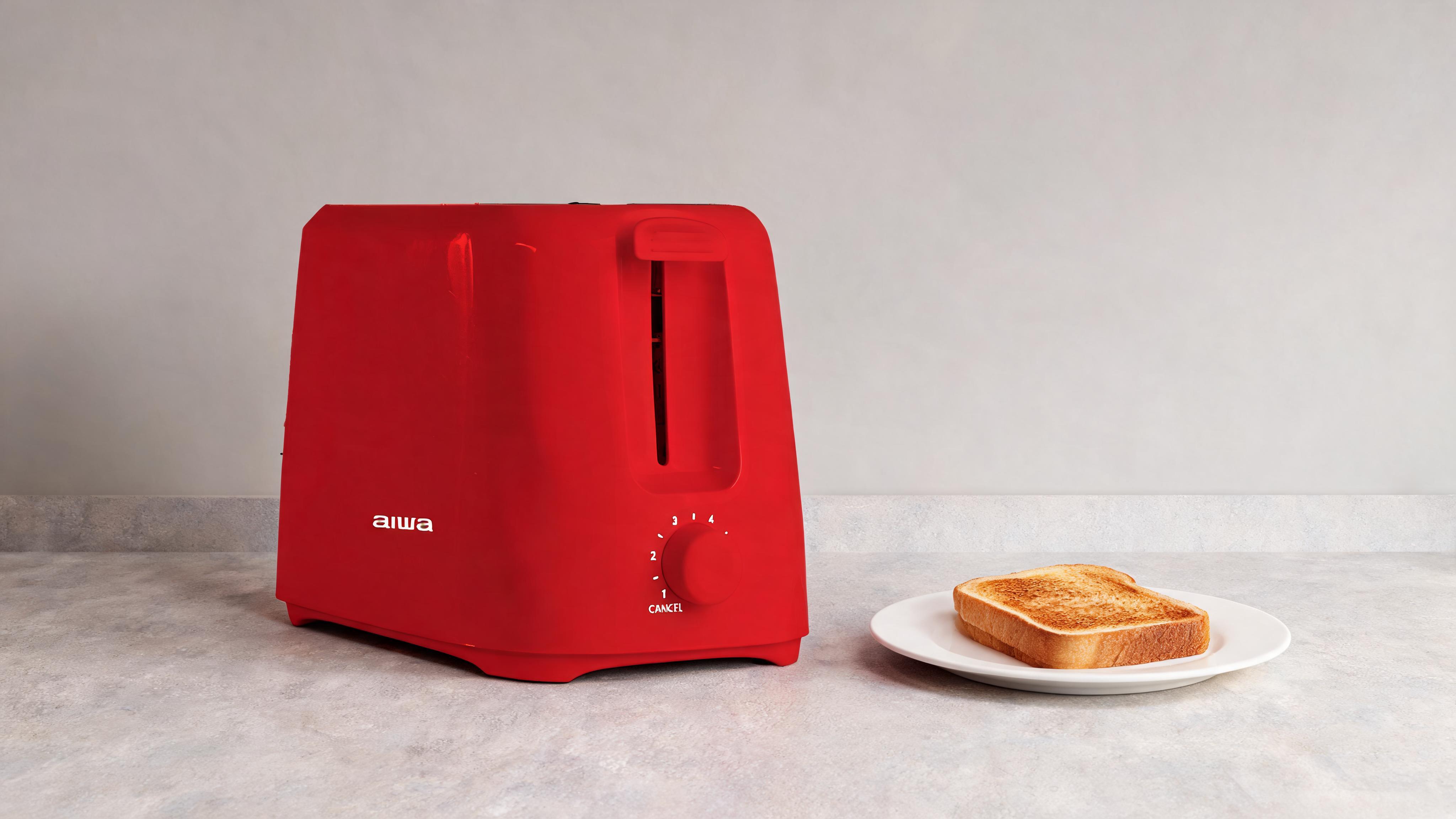 Aiwa 2-Slice Toaster: Wide Slot, 6 Settings, and Easy Cleanup for Perfect Toast Every Time - Scene 5