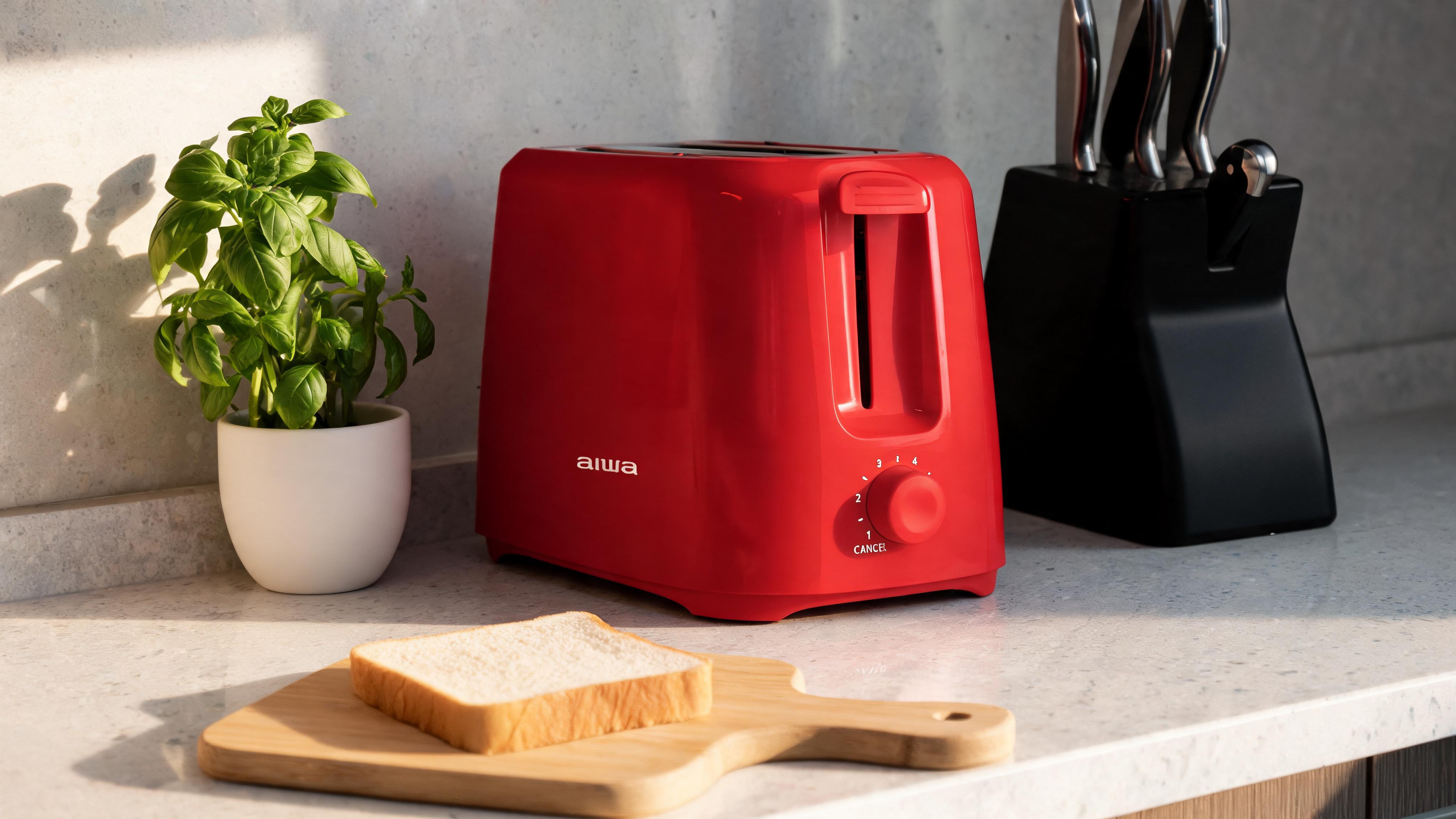 Aiwa 2-Slice Toaster: Wide Slot, 6 Settings, and Easy Cleanup for Perfect Toast Every Time - Scene 4