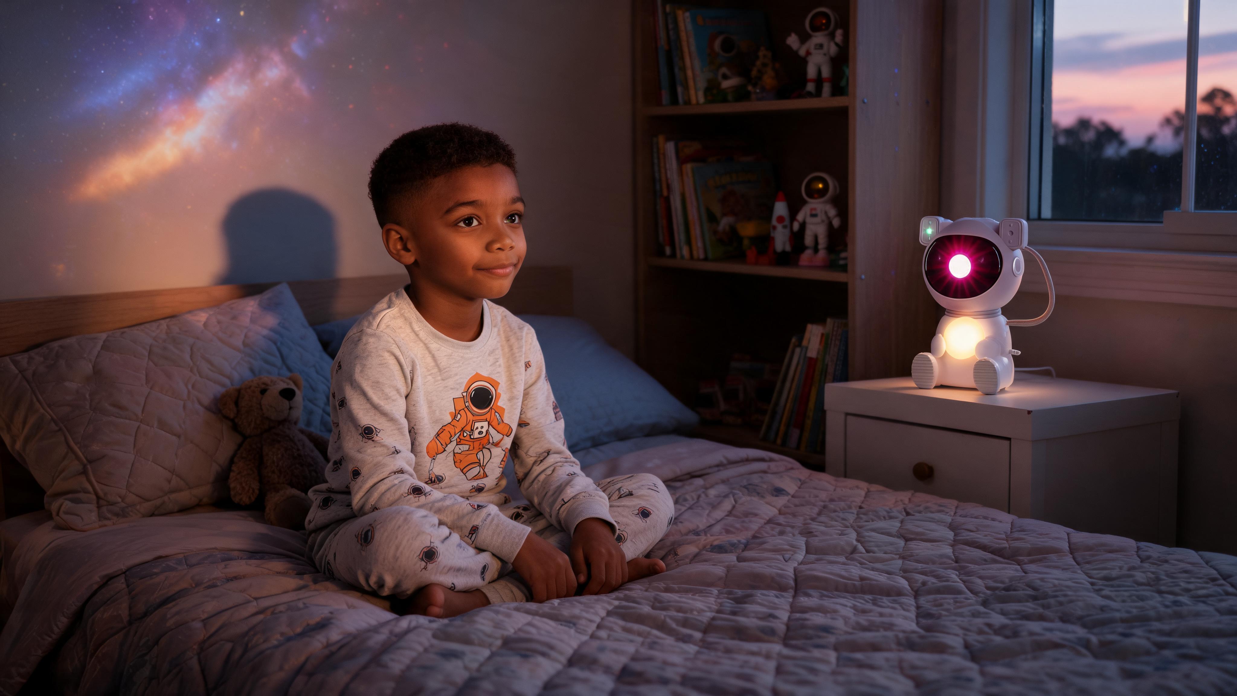 Astronaut Galaxy Projector Light with Remote Control – 8 Flowing Nebula Scenes, Adjustable Brightness & 360° Rotating Head - Scene 8