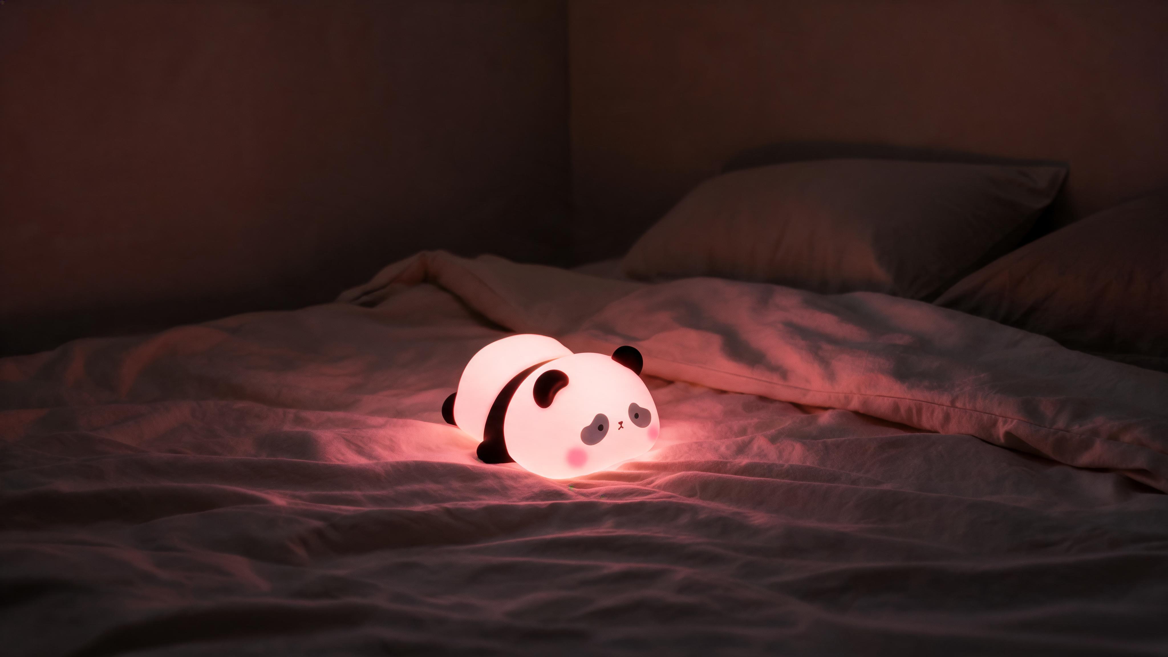 Xtreme Soft Touch Panda LED Night Light – Tap Control RGB Color Changing Lamp with Sleep Timer